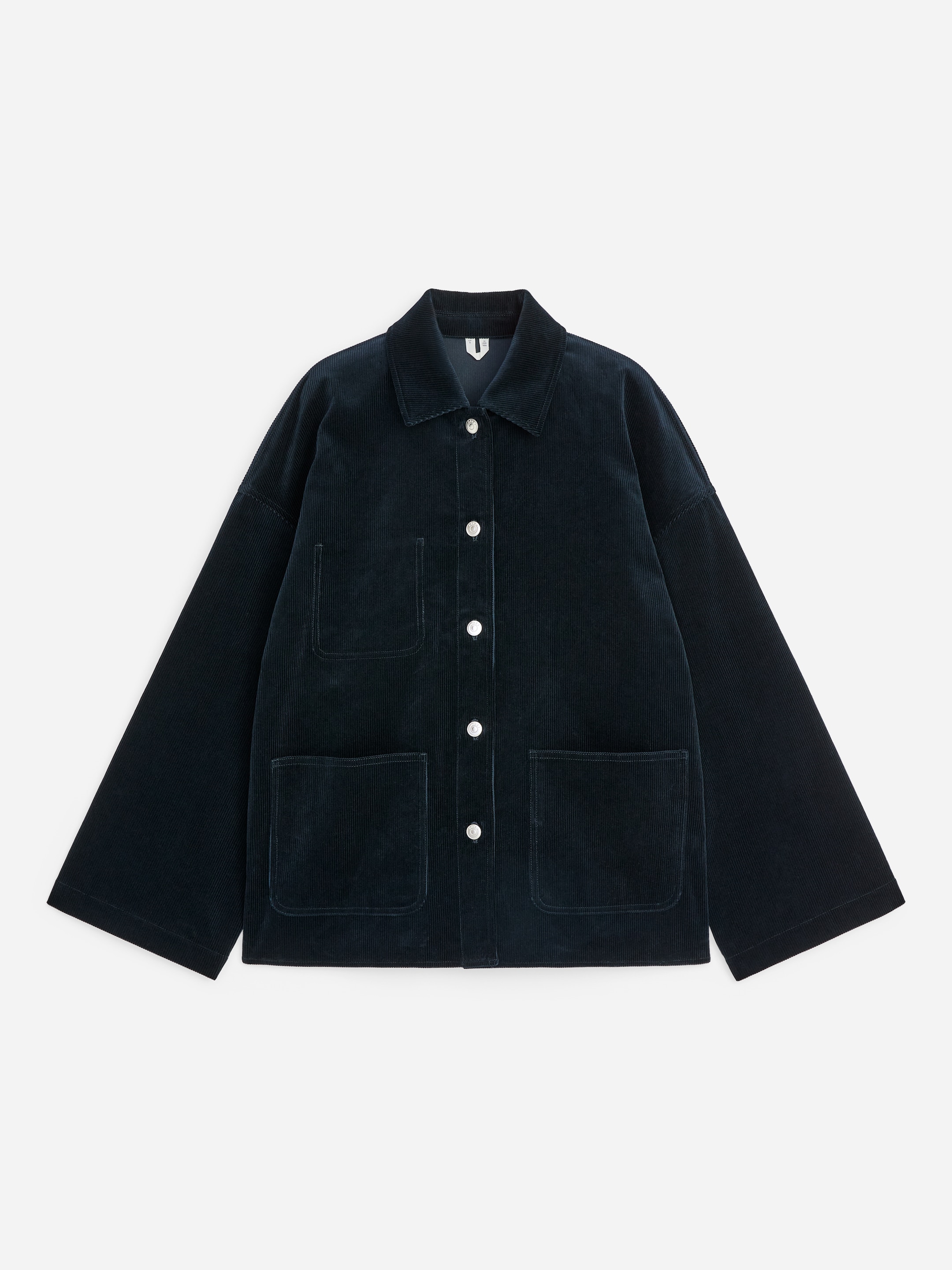 Relaxed Corduroy Overshirt - Dark Blue - Loose fit - women - StillMedia/DescriptiveStillLife - 1