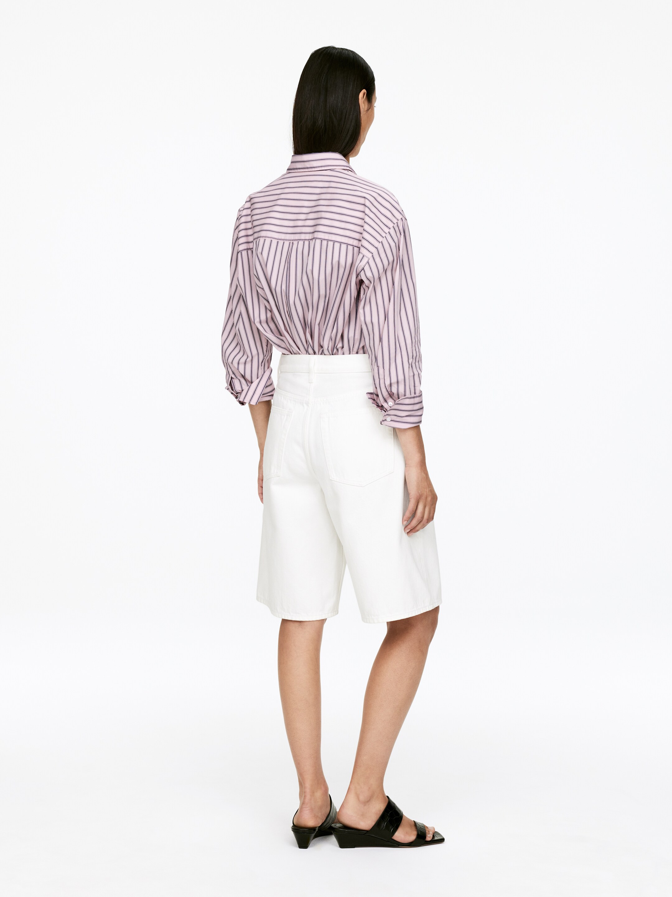 Visualizza immagine più grande: Camicia in popeline di cotone - Rosa/Blu - DONNA | H&M IT 4