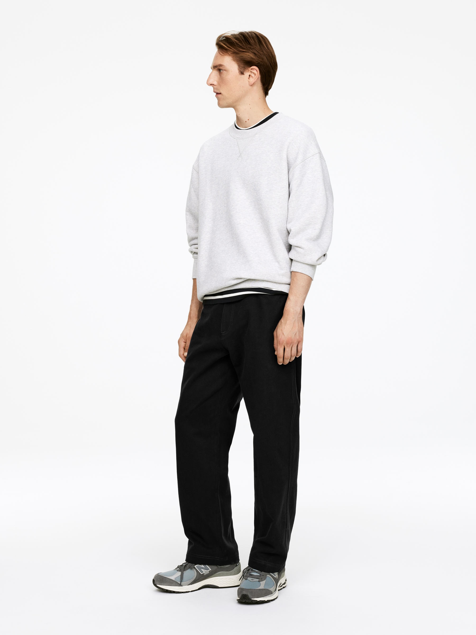 Weite Five-Pocket-Hose - Mattschwarz - Loose Fit - Herren - StillMedia/Lookbook - 4