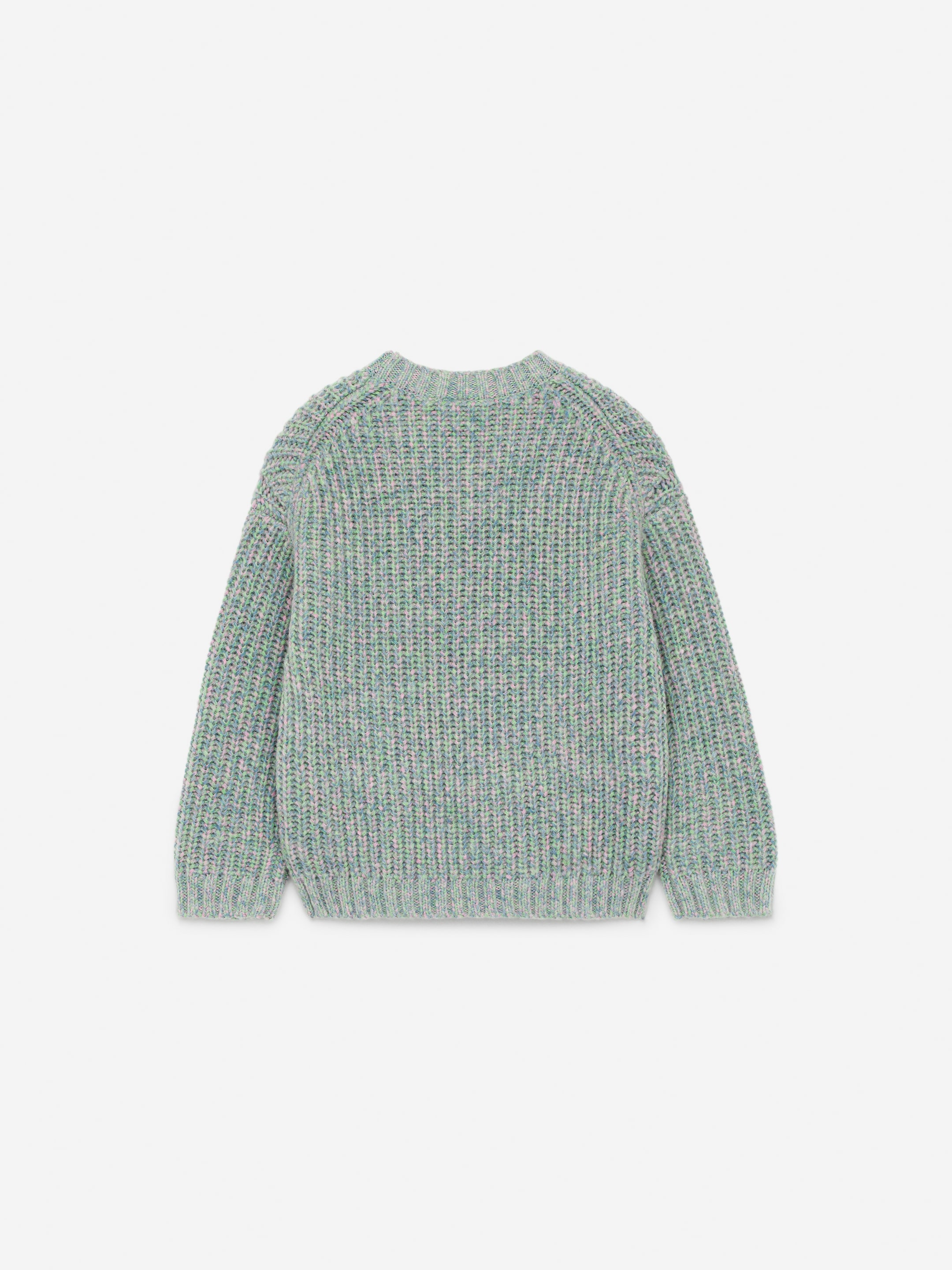 Se større billede: Space-dyed uldtrøje - Grøn/multifarvet - BØRN | H&M DK 2