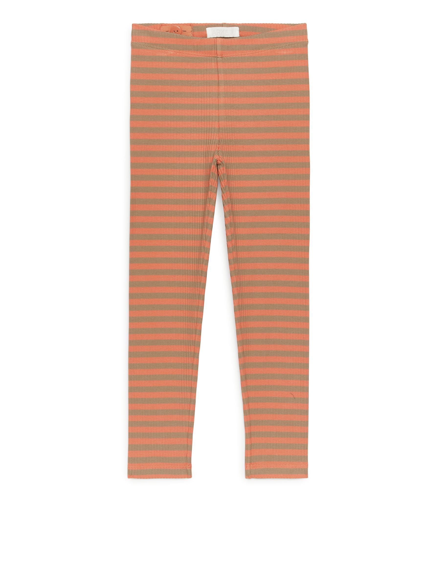 Gerippte Jersey-Leggings - Orange/braun - Regular Fit - Kinder - StillMedia/DescriptiveStillLife - 3