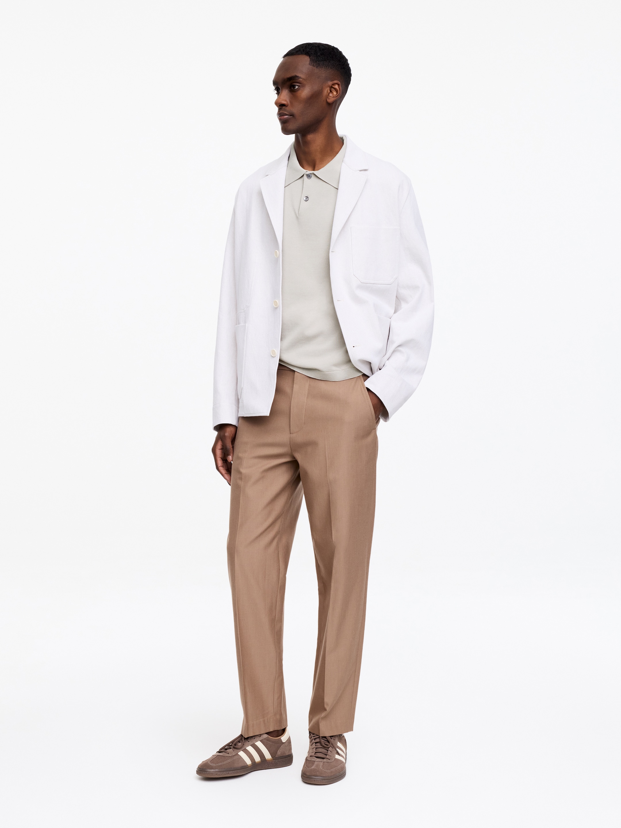 Polo en maille fine - Taupe - Regular fit - Homme - StillMedia/Lookbook - 3