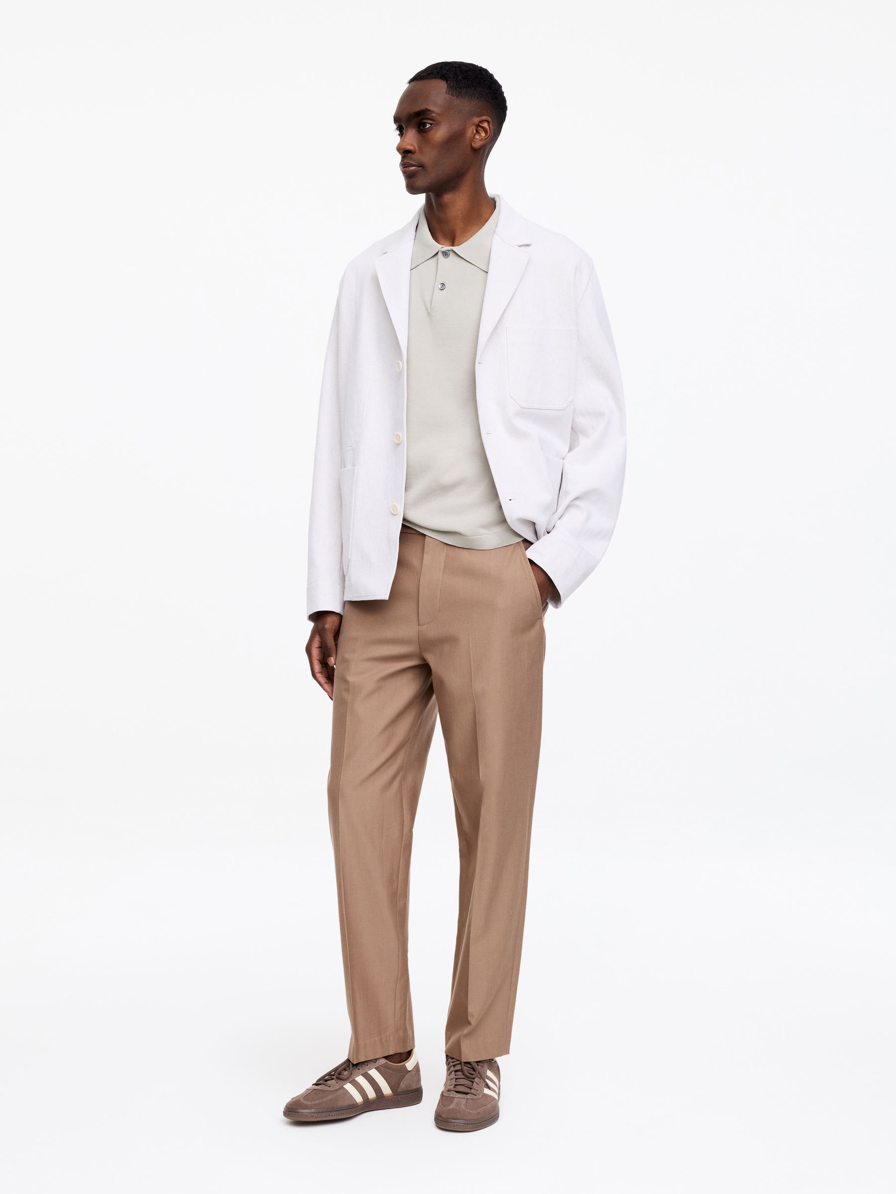 Fine-Knit Polo Shirt - Mole - Regular fit - Men - StillMedia/Lookbook - 3