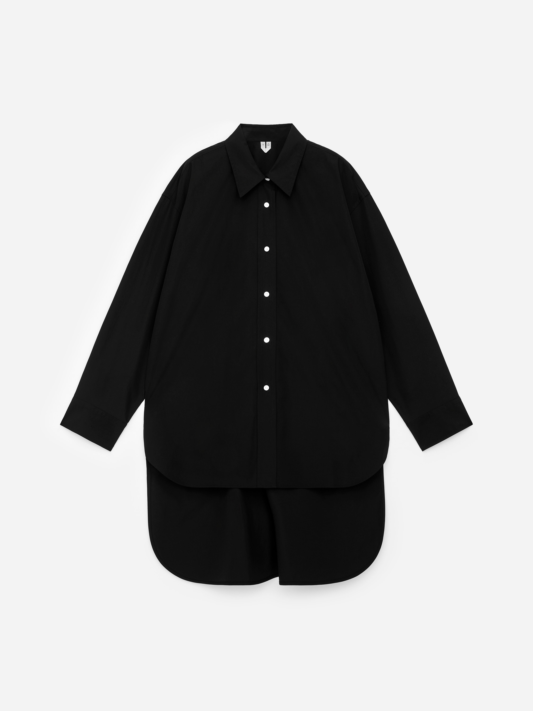 Elongated Shirt - Black/White
