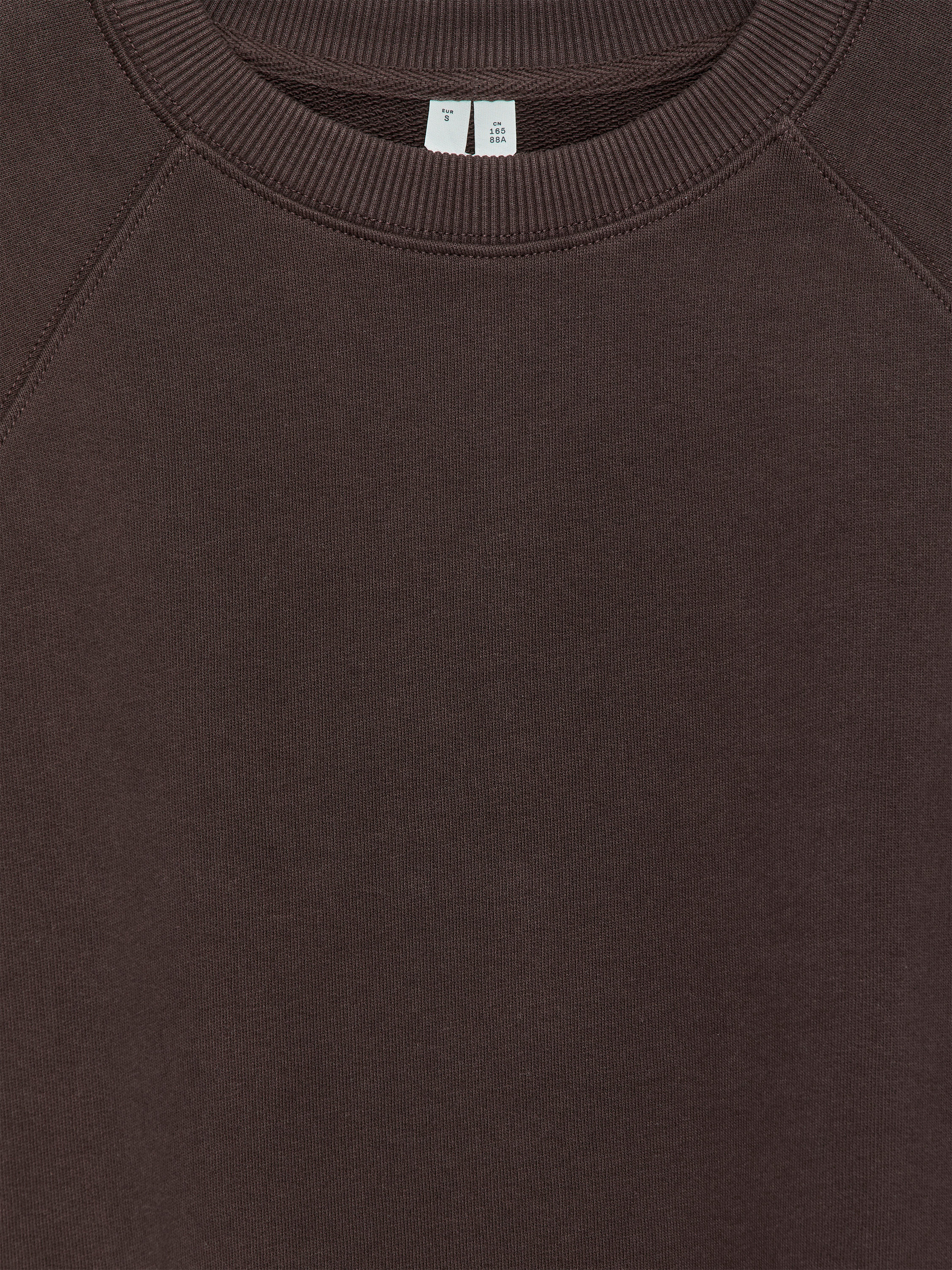 Terry Sweatshirt - Dark Brown - Regular fit - Women - StillMedia/DescriptiveDetail - 2