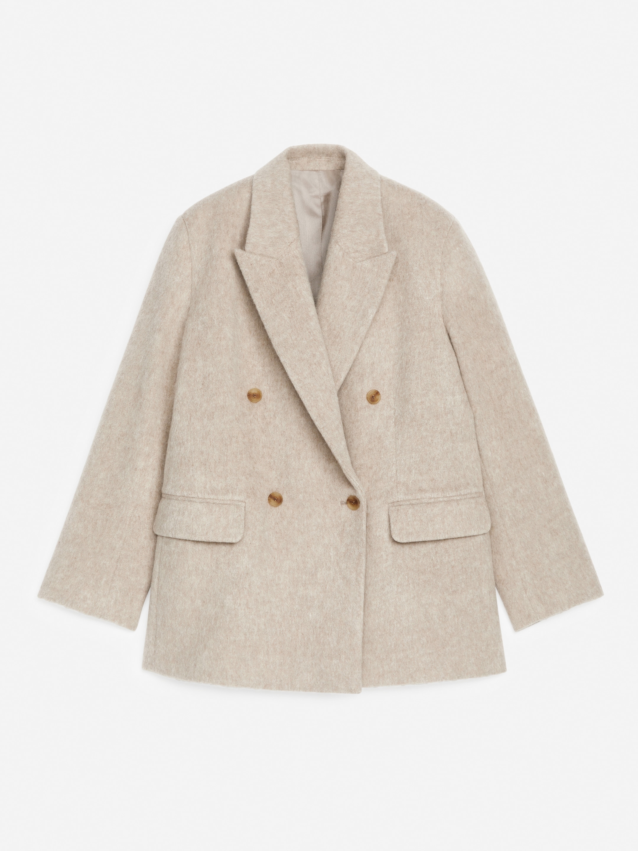 Ingrandisci l'immagine: Brushed Wool Blazer - Light Mole - DONNA | H&M CH 1