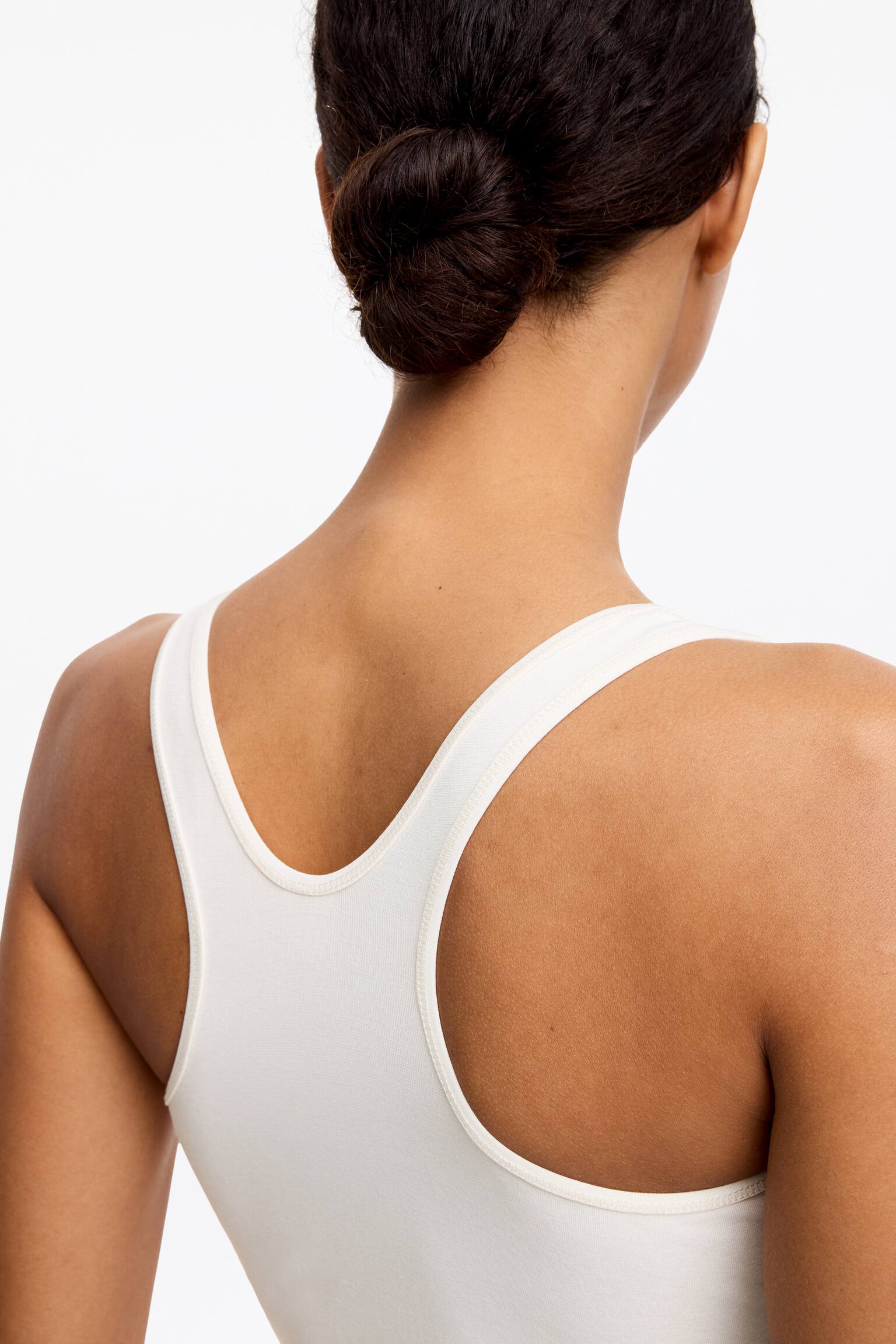 Racerback bodysuit - Hvit/Svart - 5