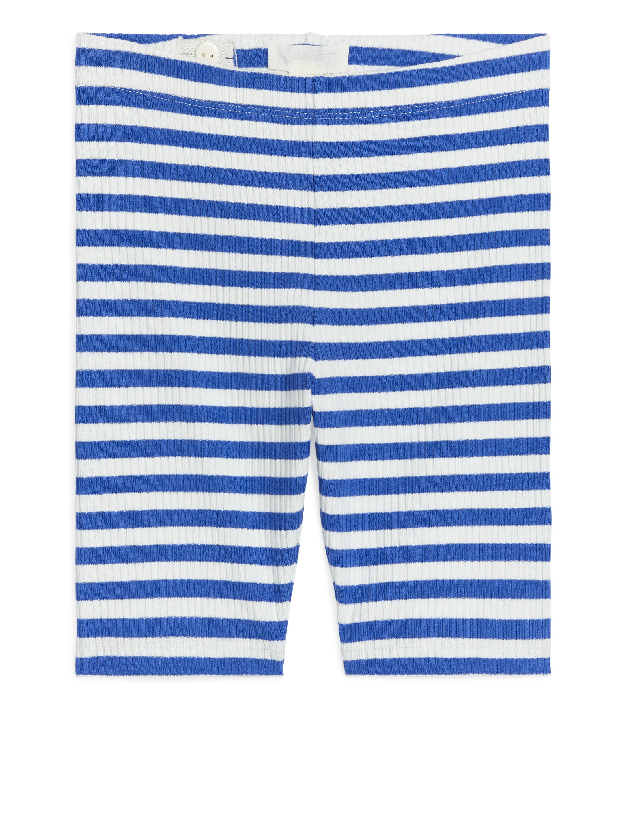 Grösseres Bild ansehen: Gerippte Radlerhose aus Jersey - Blau/Weiß - KINDER | H&M CH 1