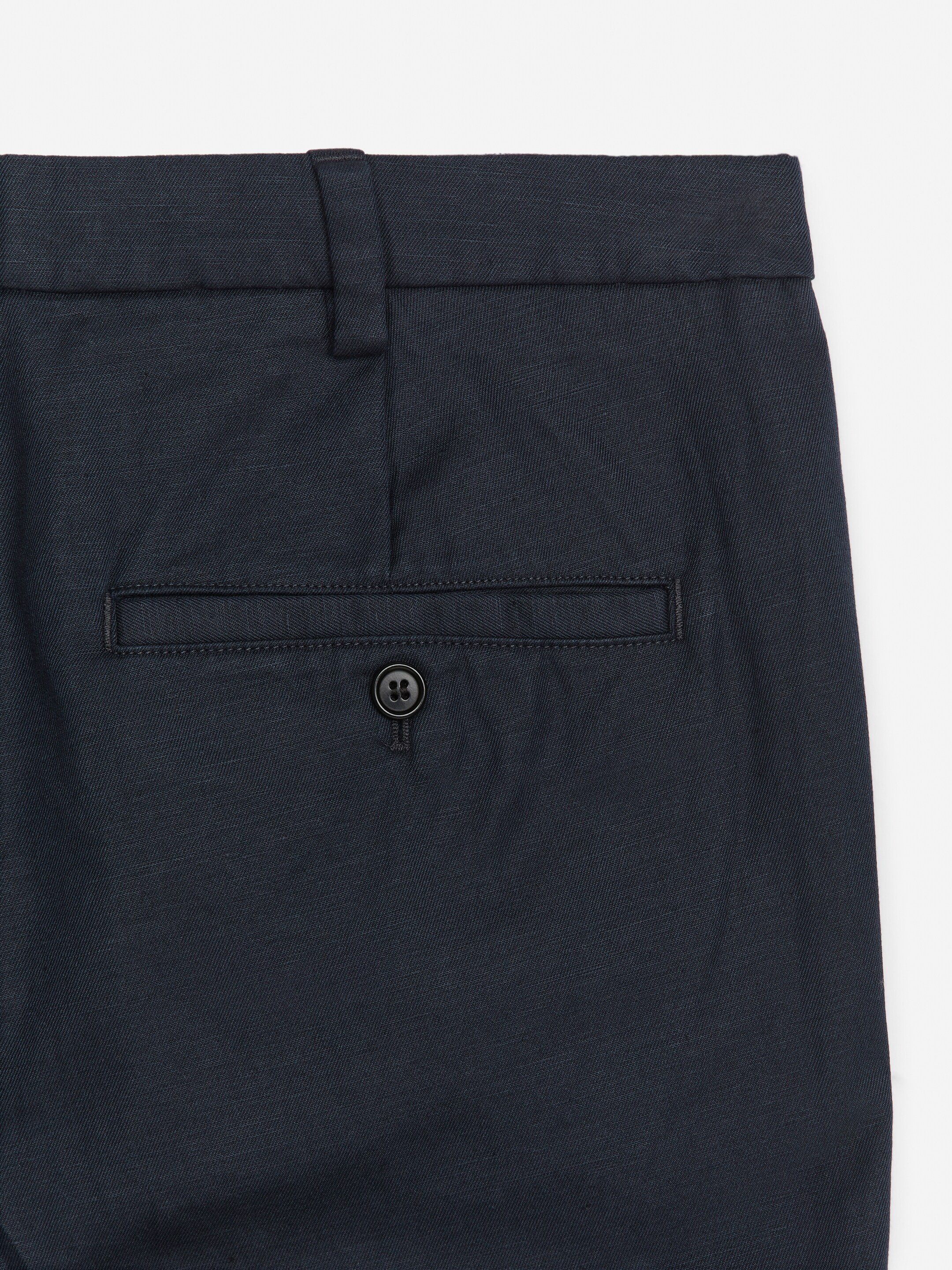 Visualizza immagine più grande: Pantaloni cropped regolari in lino e cotone - Blu scuro - UOMO | H&M IT 2