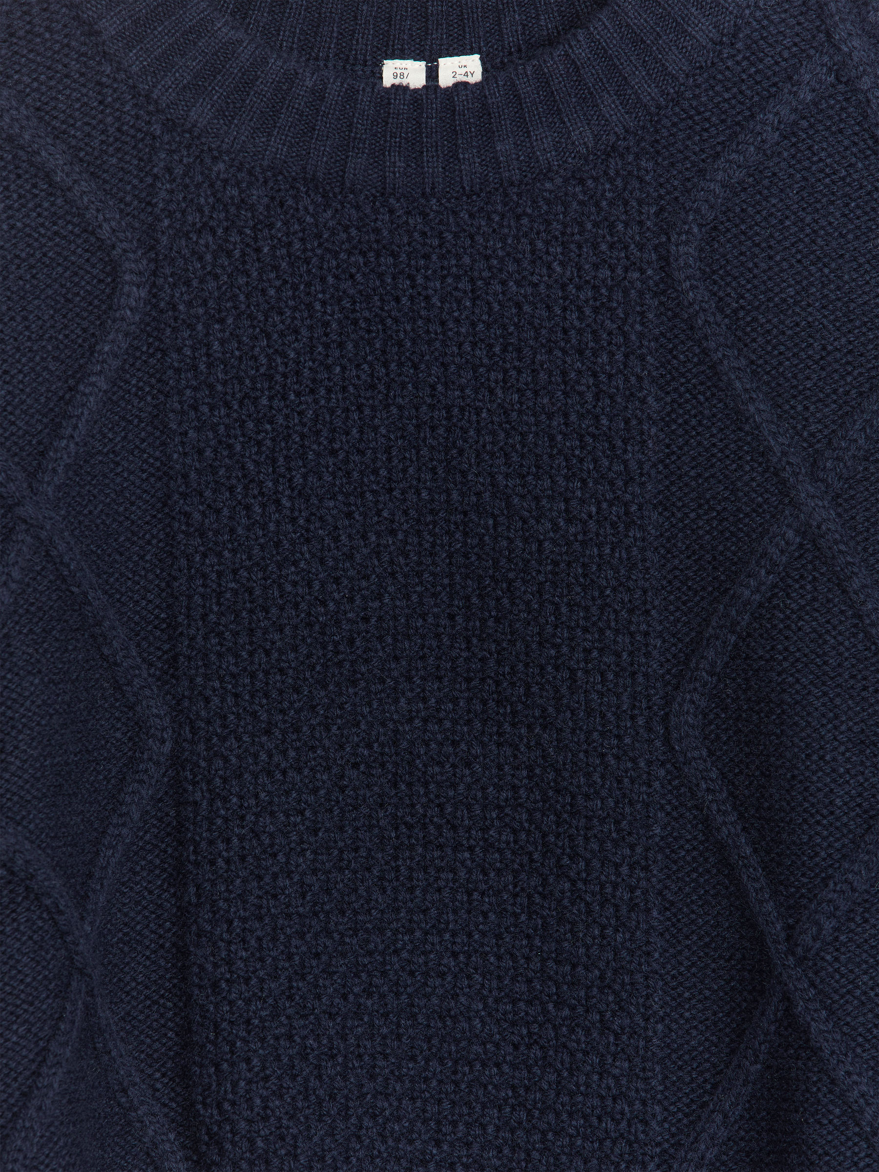Wool Blend Cable Jumper - Dark Blue - Regular fit - Children - StillMedia/DescriptiveDetail - 1