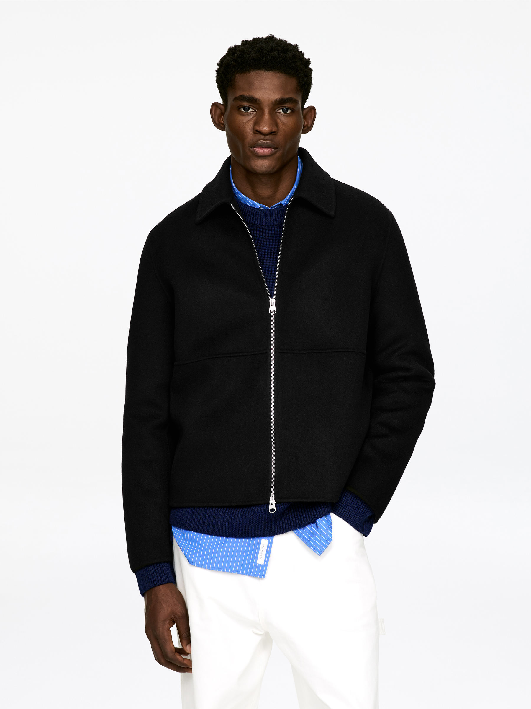 Wool Doublé Jacket - Black - Regular fit - Men - StillMedia/Lookbook - 4