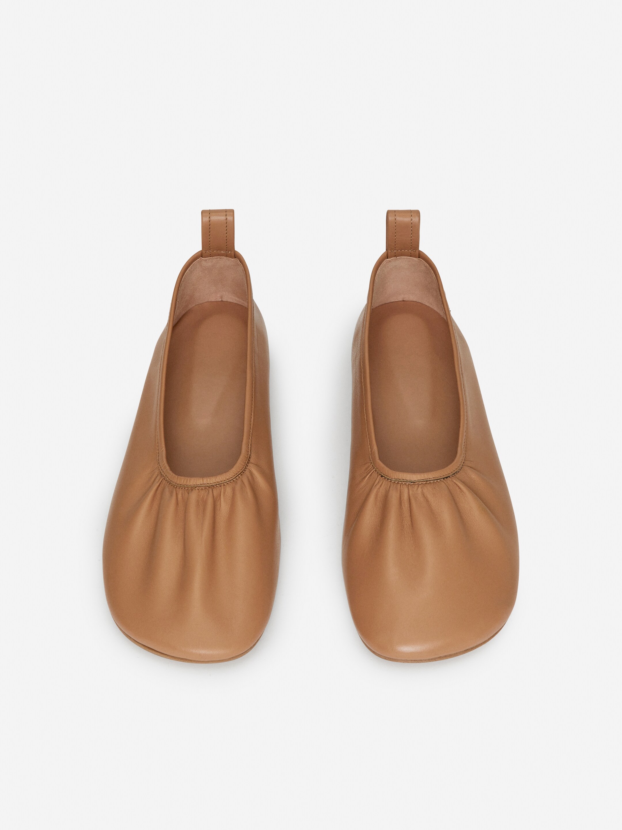 Agrandir l'image: Ballerines en cuir - Marron - FEMME | H&M FR 2