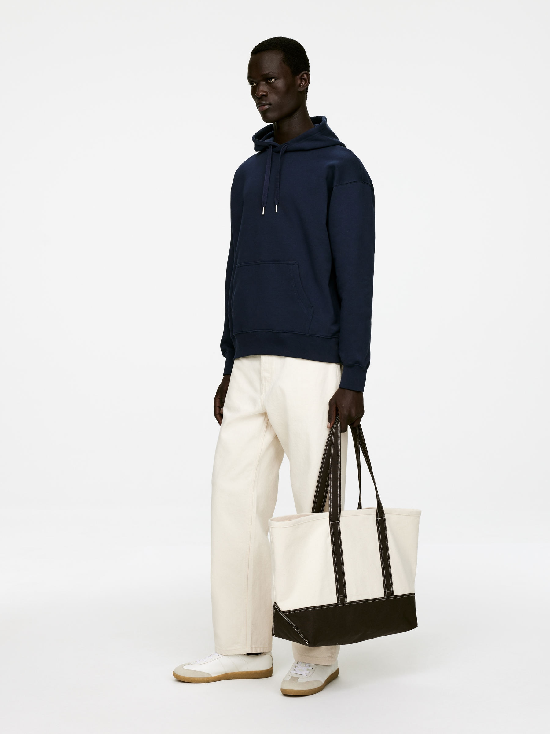 Relaxed Hoodie - Dark Blue - Relaxed fit - Men - StillMedia/Lookbook - 3