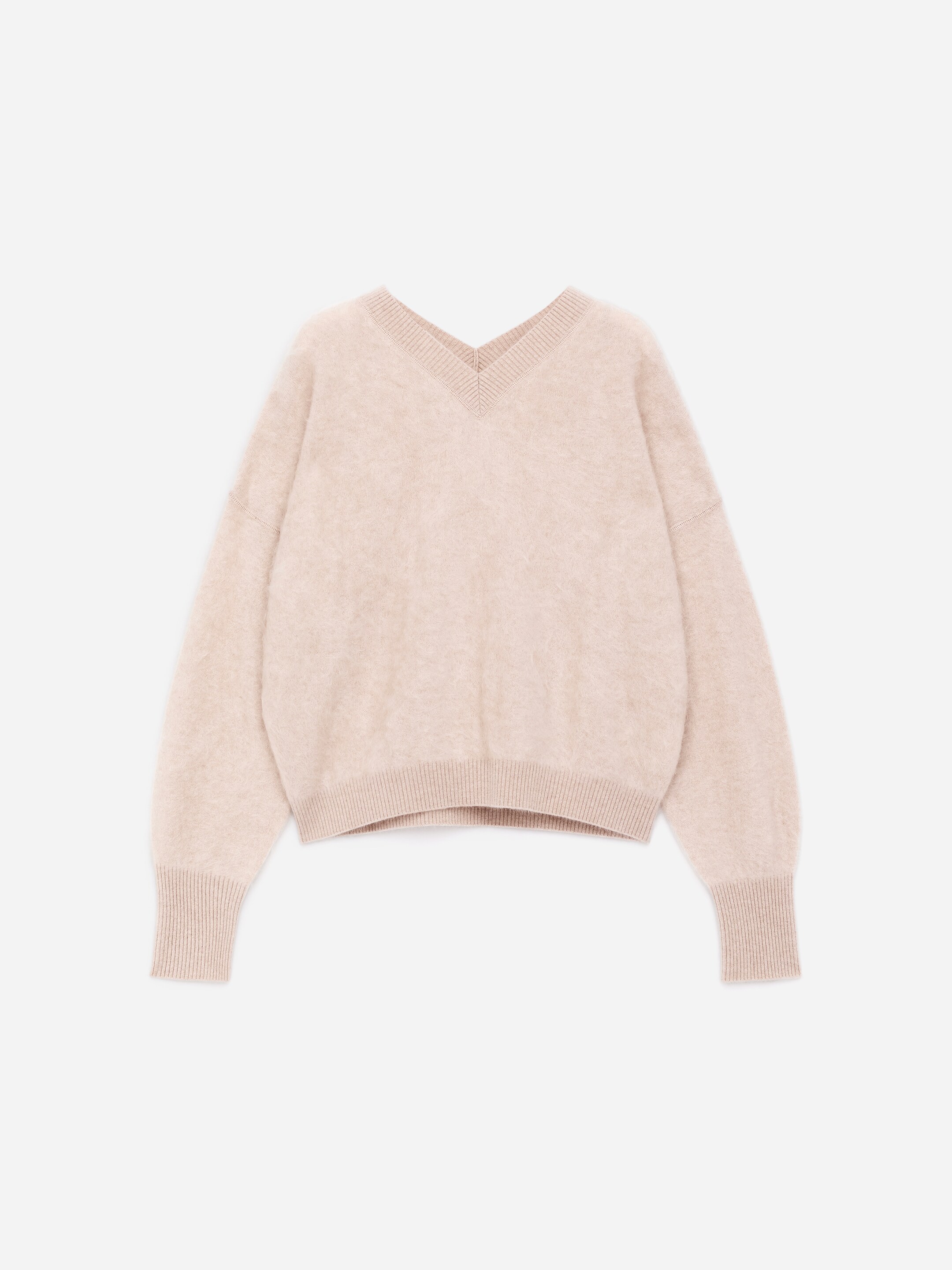 Nagyobb kép megtekintése: Kifésült tiszta kasmír pulóver - Bézs - NŐI | H&M HU 6