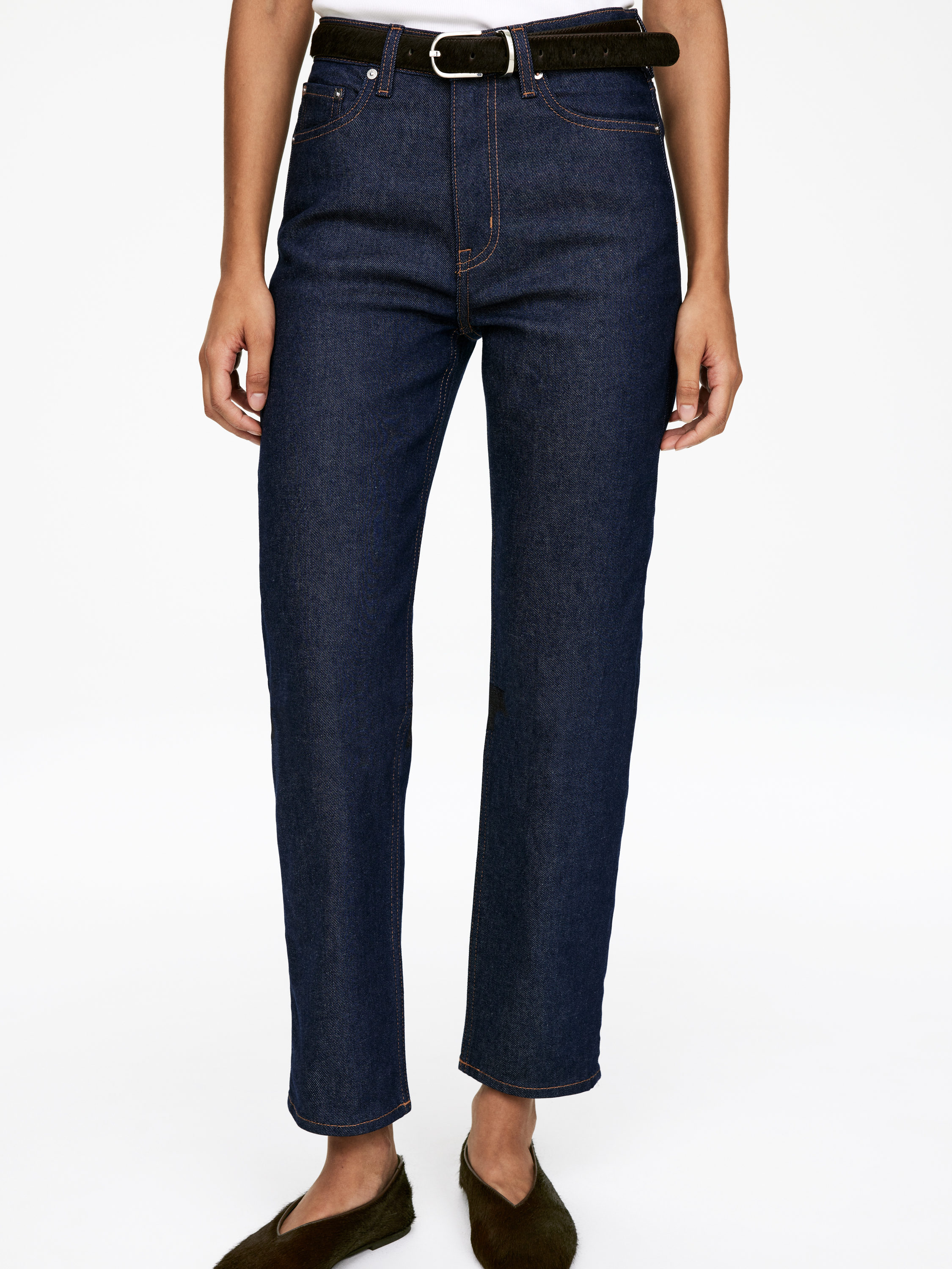 JADE CROPPED Slim Jeans - Dark Blue - Slim fit - Women - StillMedia/Lookbook - 4