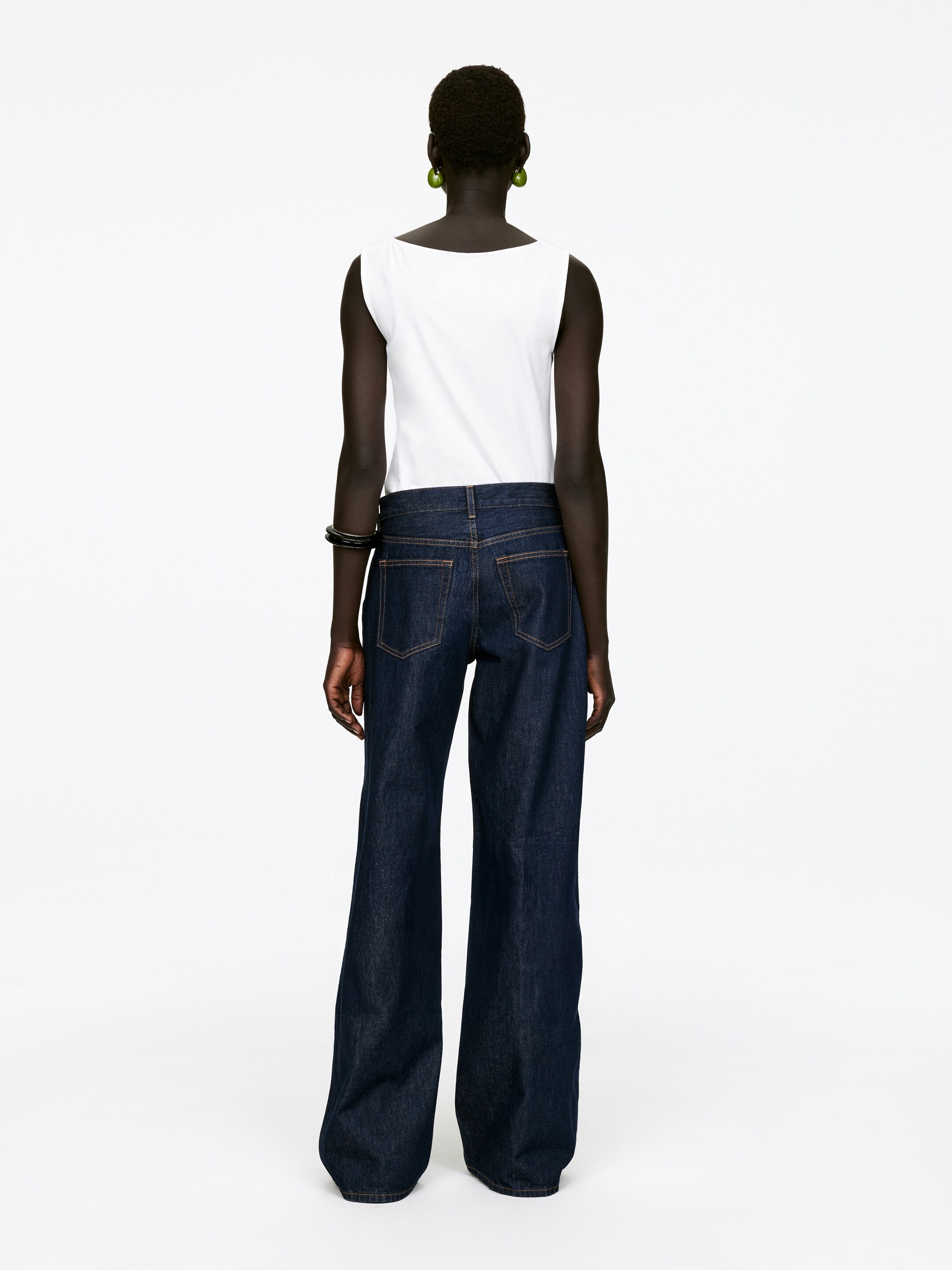 Zobraziť väčší obrázok: CLOUD Loose Wide Jeans - Tmavomodrá - ŽENY | H&M SK 7