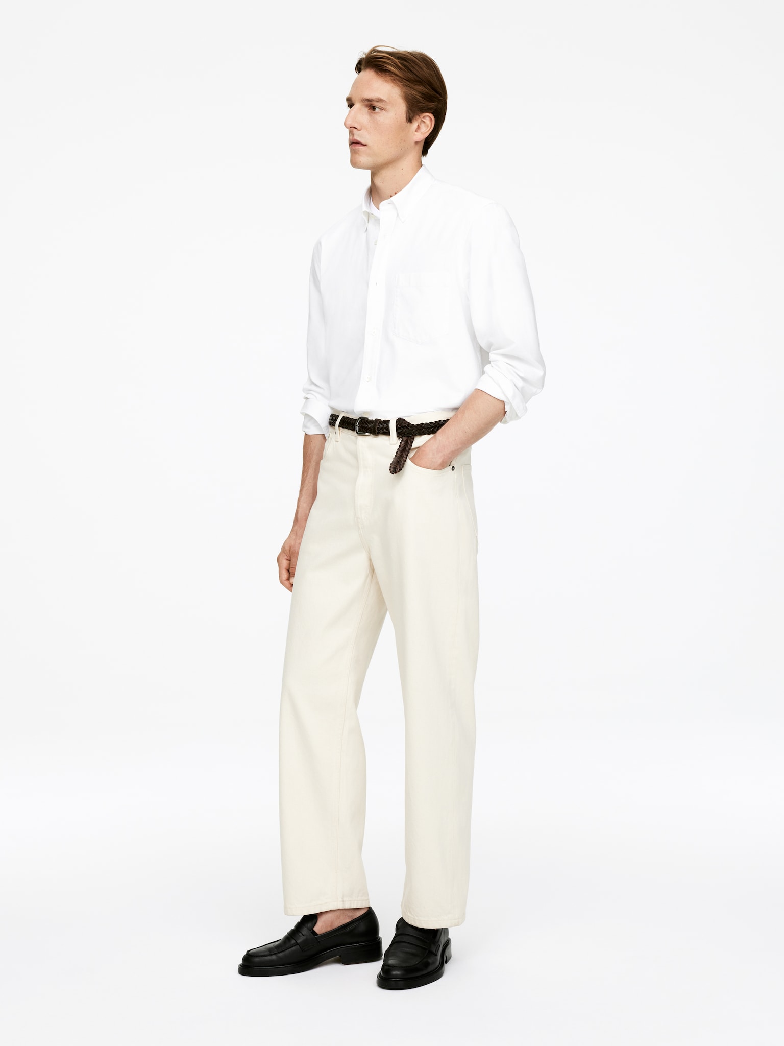 Oxford Shirt - White/Light Grey/Grey/White/Light Blue/Blue/Striped/Dark Green/Off White/Green/Dark Mole/Dark Blue - 6