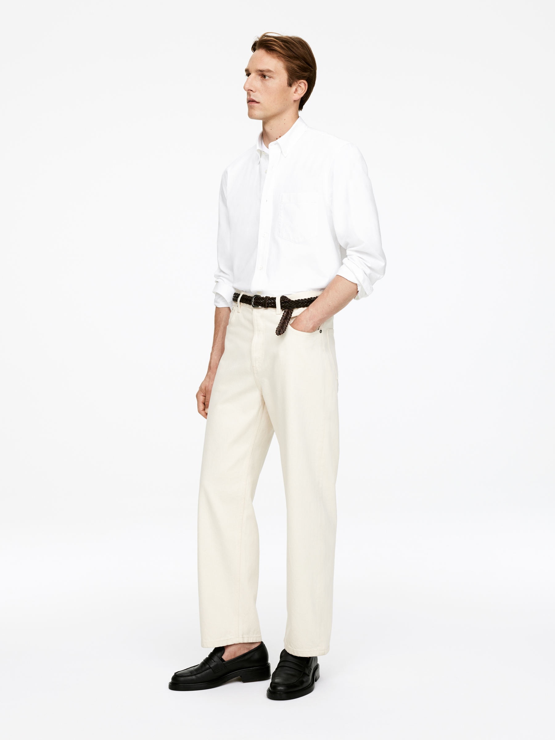 Oxford Shirt - White - Regular fit - Men - StillMedia/Lookbook - 36