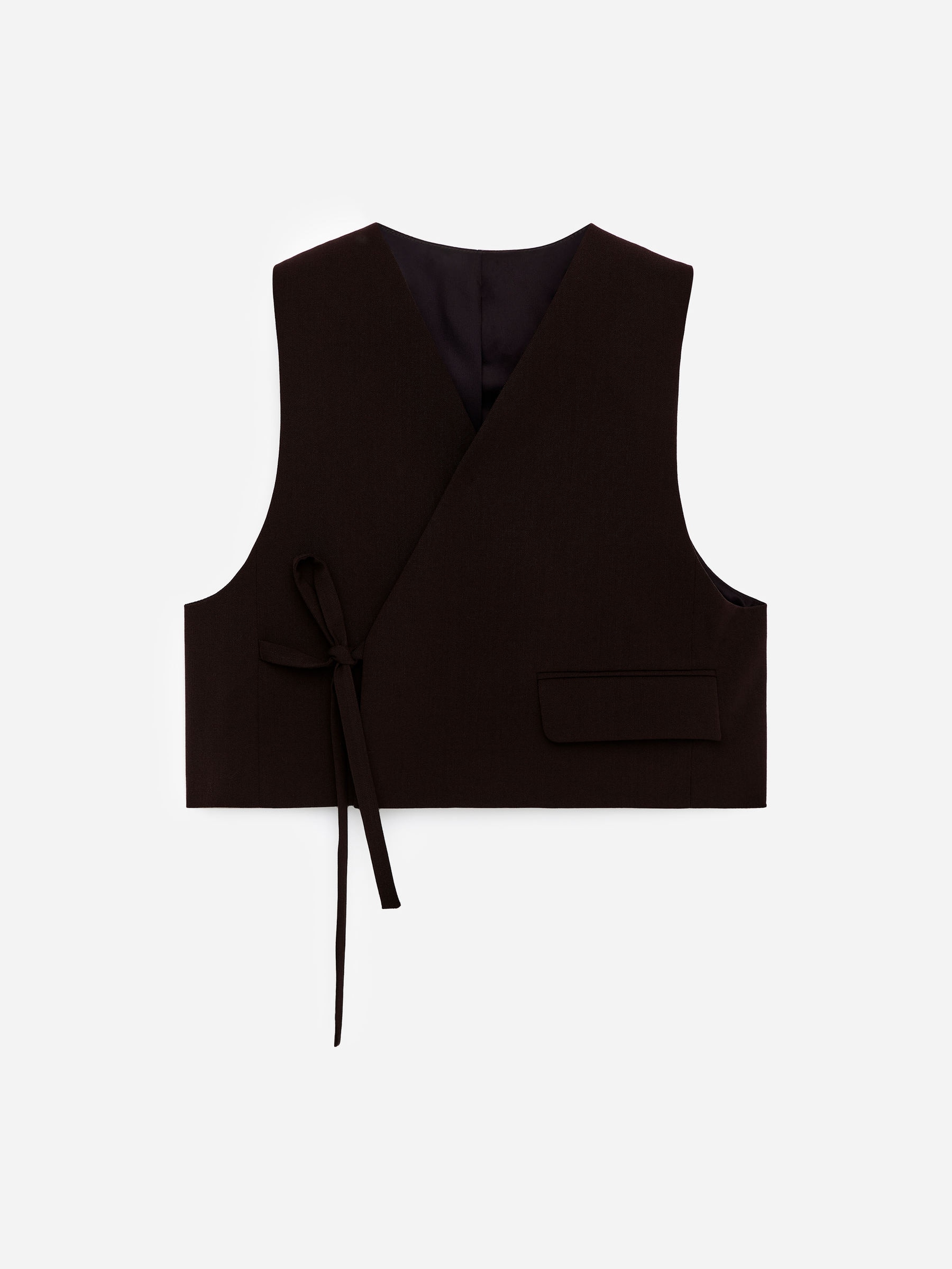 Crop Vest-#3F3838-17439