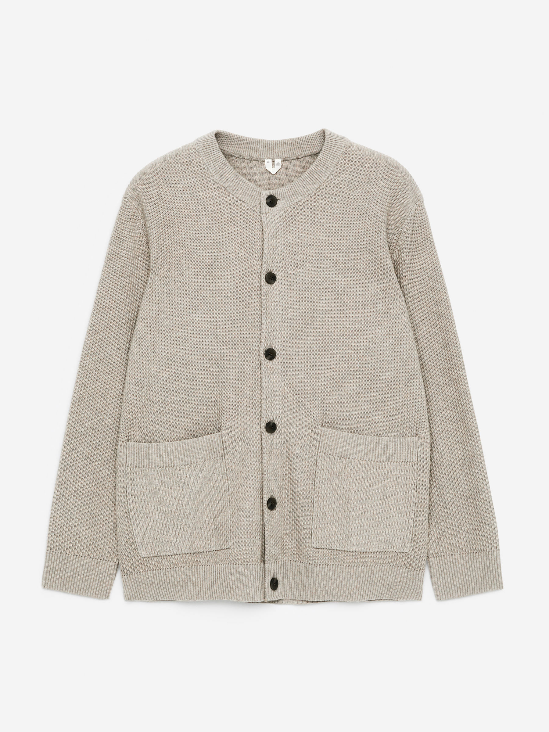 Cotton Cardigan - Mole - Regular fit - Men - StillMedia/DescriptiveStillLife - 1