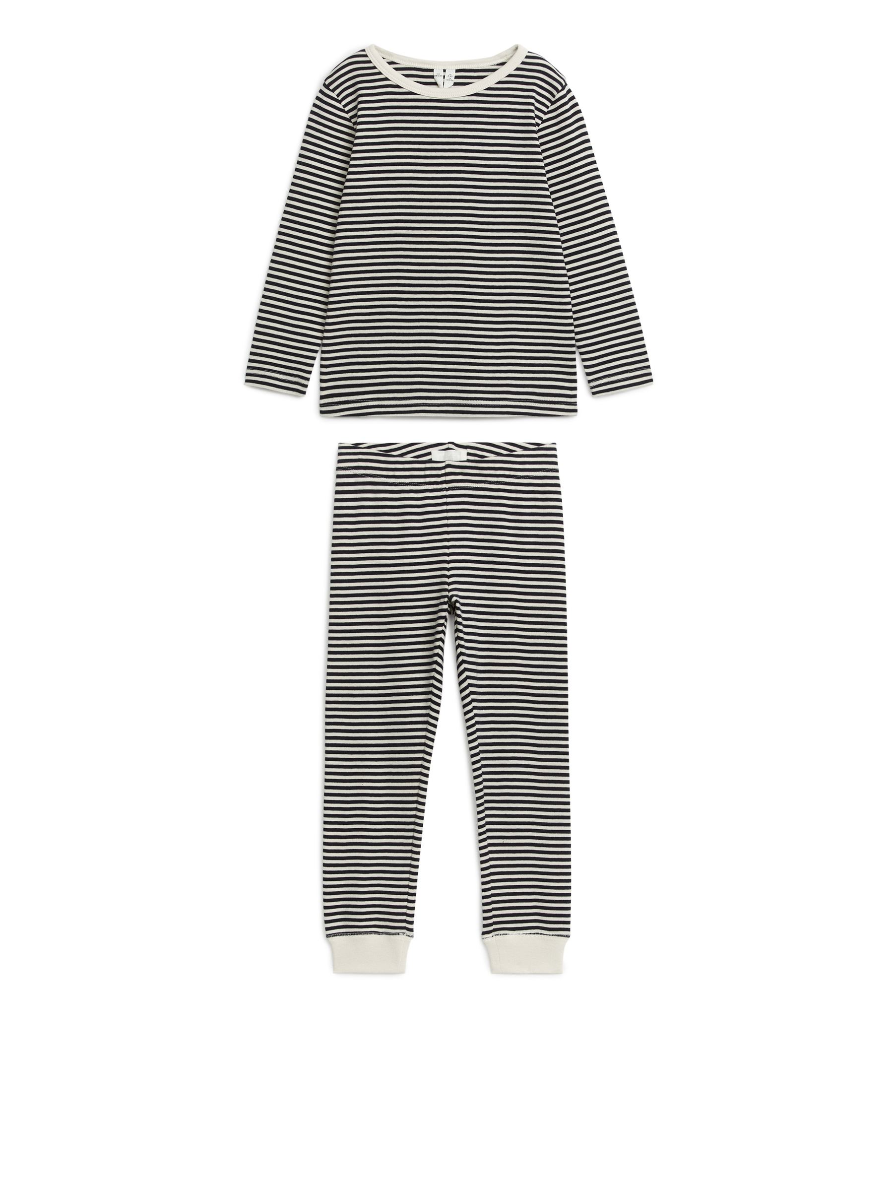 Jersey-Pyjama - Dunkelblau/Off-White - Regular Fit - Kinder - StillMedia/DescriptiveStillLife - 3