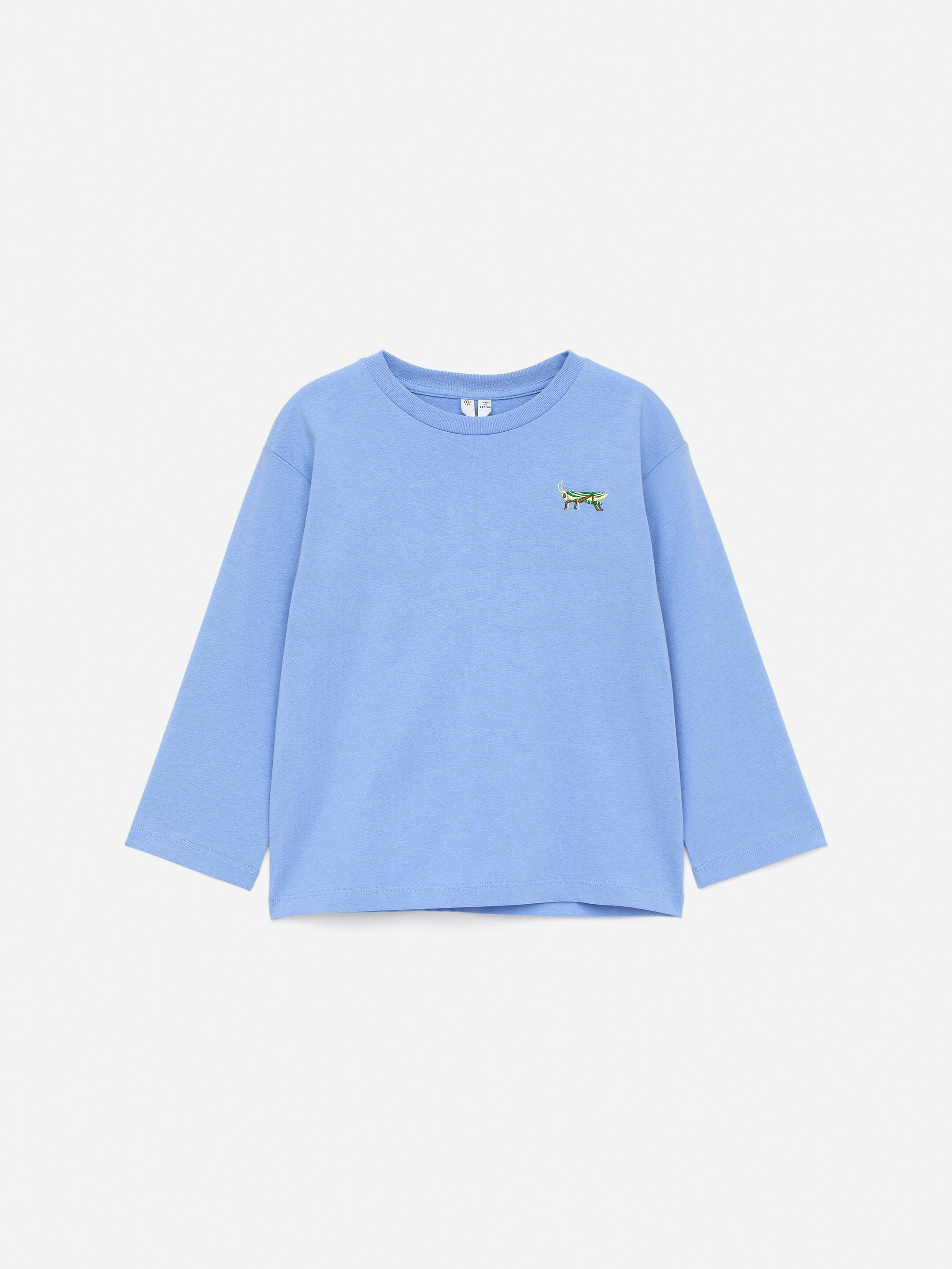 Grotere afbeelding bekijken: Lange mouwenshirt - Blauw/sprinkhaan - KINDEREN | H&M NL 1