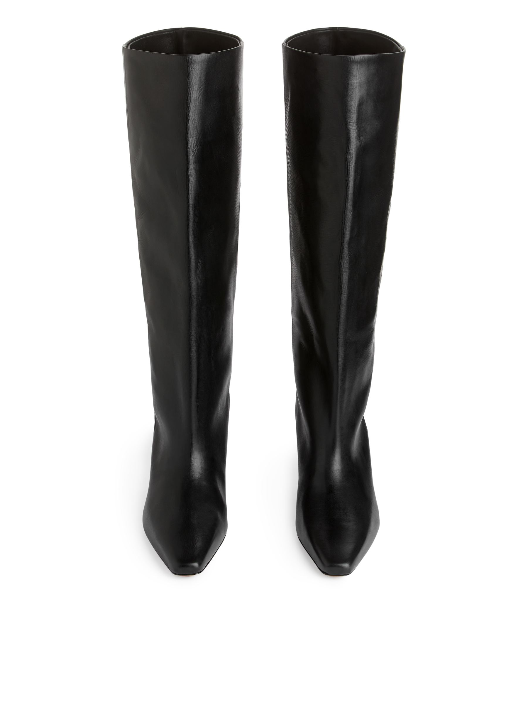 Lederstiefel mit weitem Schaft - Schwarz - Damen - StillMedia/DescriptiveStillLife - 1