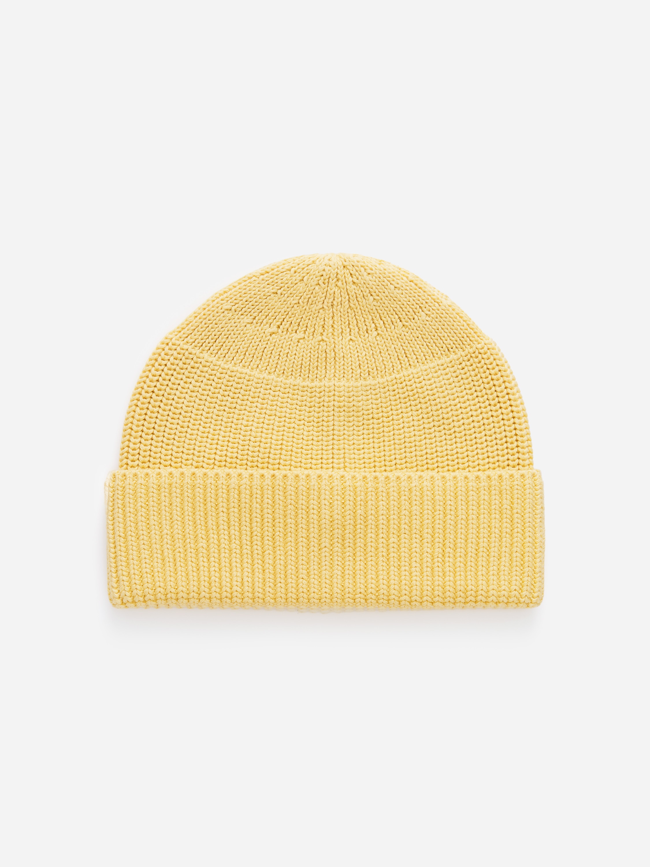 Fisherman Beanie - Yellow/Off White