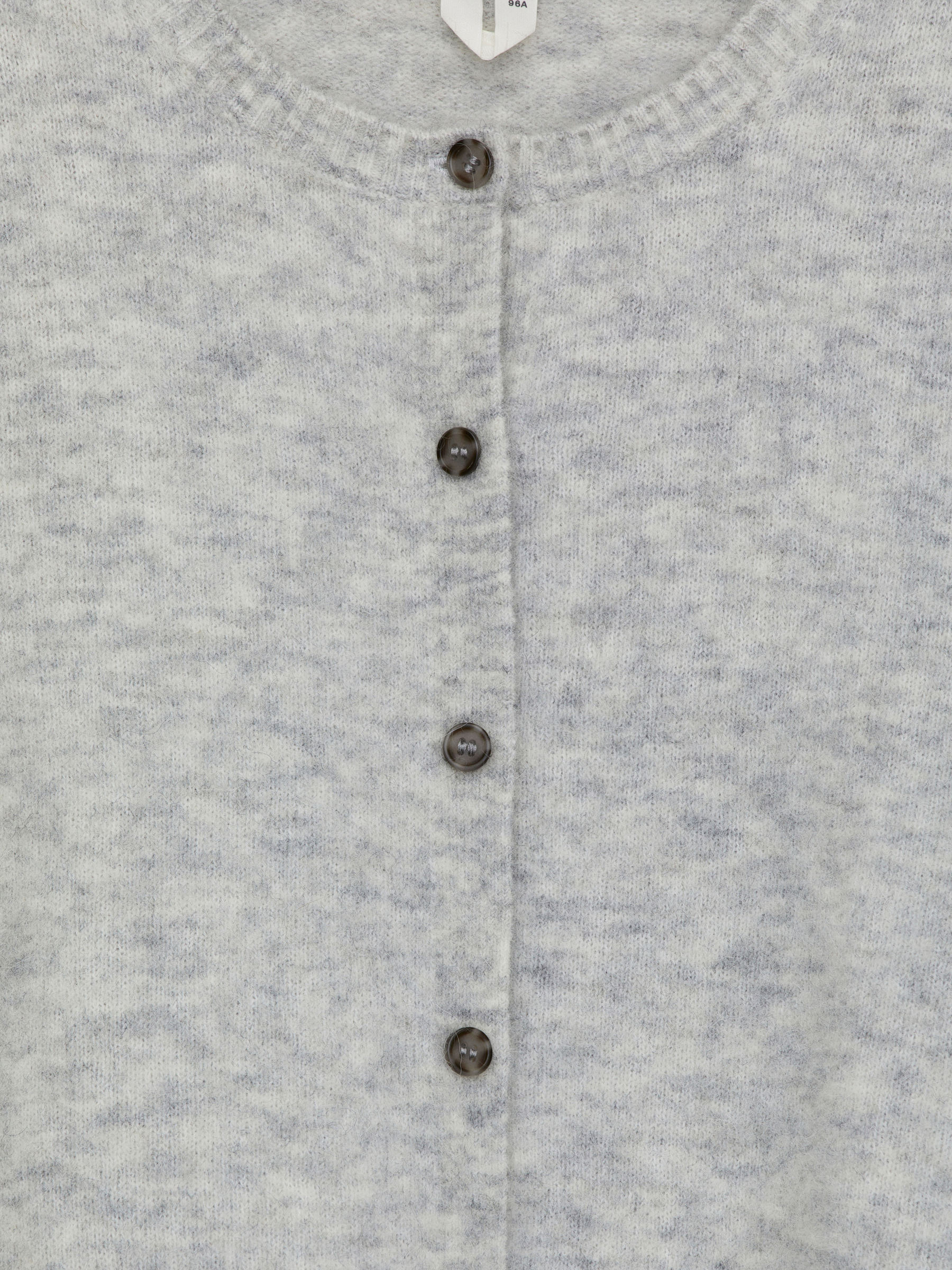 Cardigan de mezcla de alpaca y lana - Gris jaspeado - Corte estándar - Women - StillMedia/DescriptiveDetail - 1