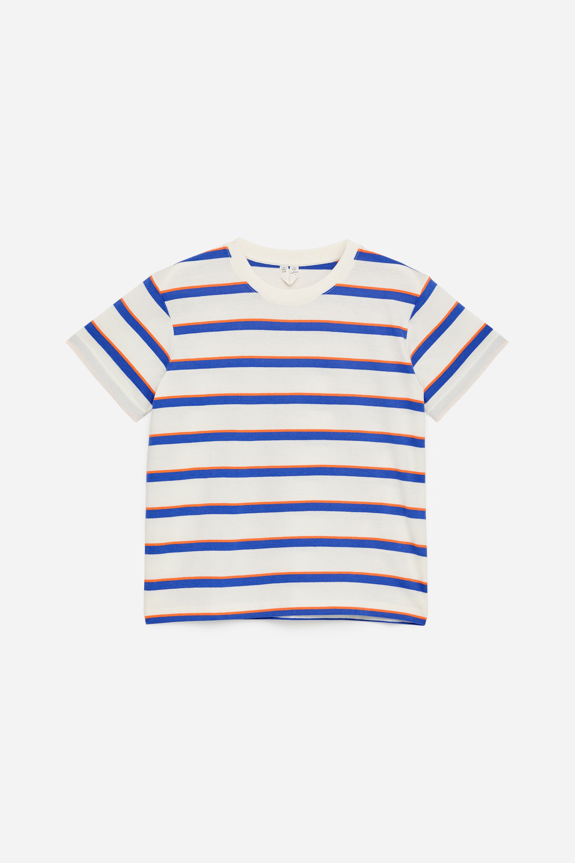 Ver imagen más grande: Camiseta con cuello redondo  - Blanco/naranja/azul - NIÑOS | H&M ES 1