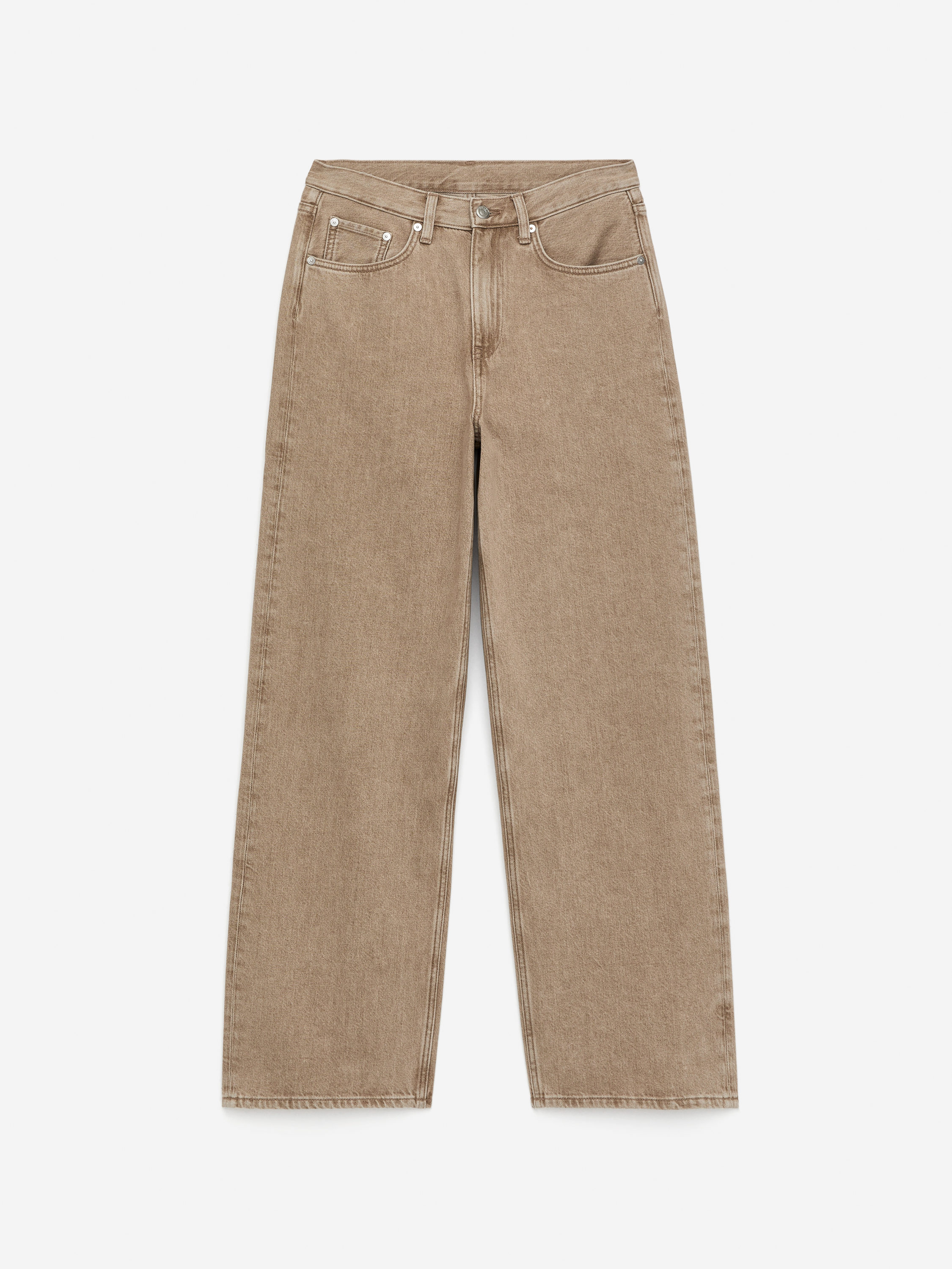 CORAL Wide Jeans-#745C47-16287