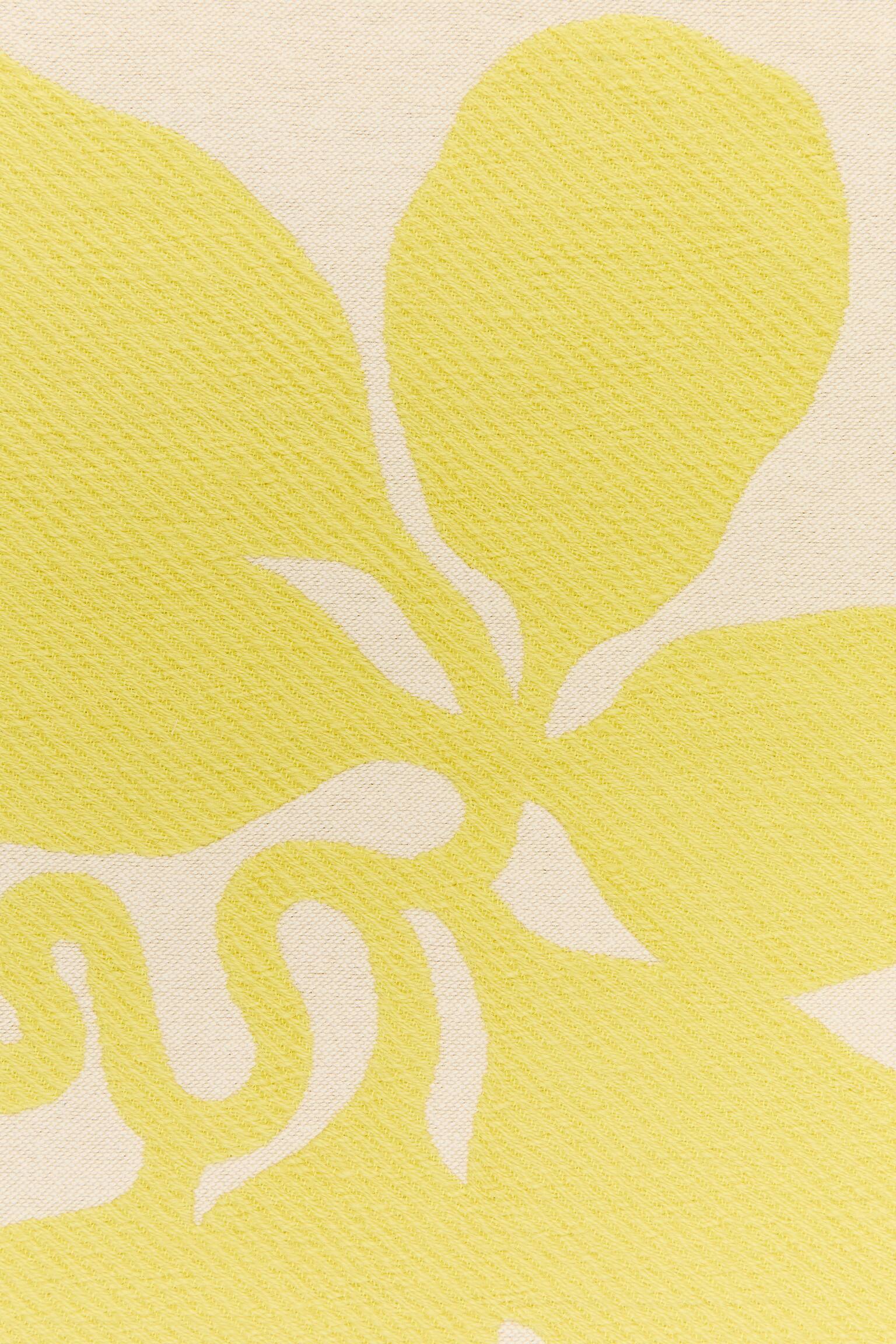 Funda de cojín de lana y algodón 50 x 50 cm - Blanco roto/amarillo/Blanco roto/verde/Azul/beige/Rosa - 3