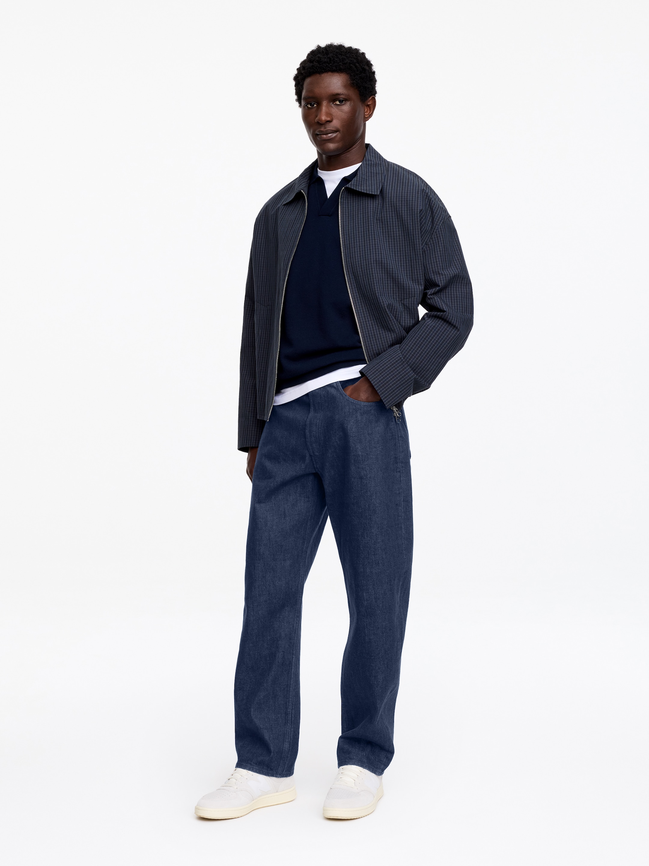 Textured Polo Shirt - Dark Blue - Regular fit - Men - StillMedia/Lookbook - 10