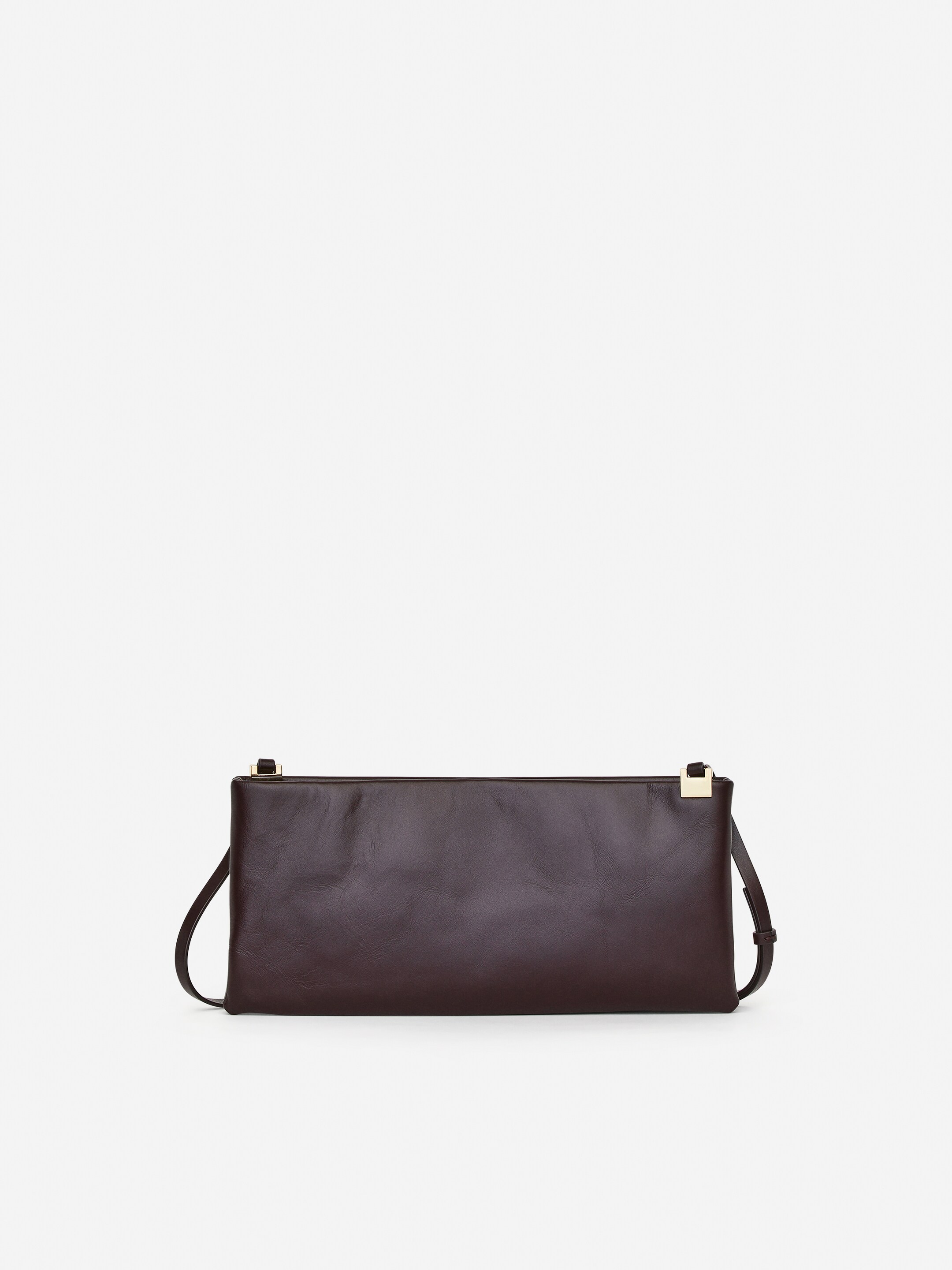 Ver imagen más grande: Bolso bandolera de piel - Rojo oscuro - MUJER | H&M ES 3