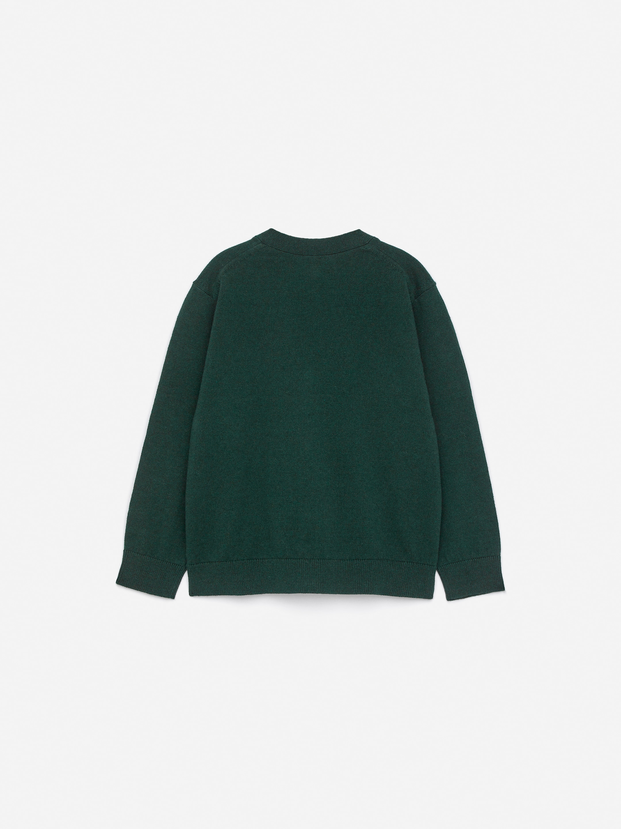 Agrandir l'image: Cardigan en coton et laine - Vert foncé - ENFANT | H&M CH 2