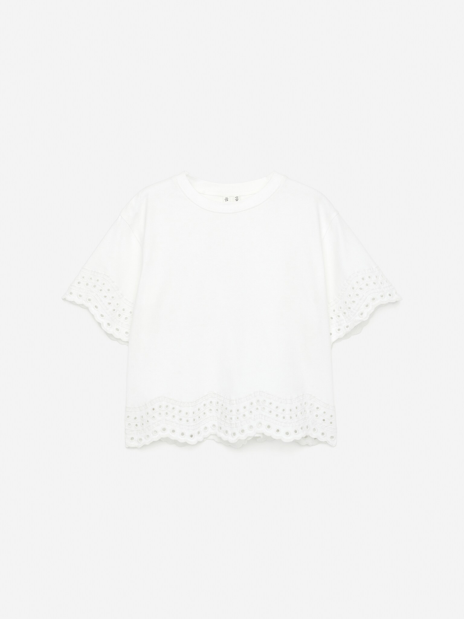 Top con bordado inglés - Blanco