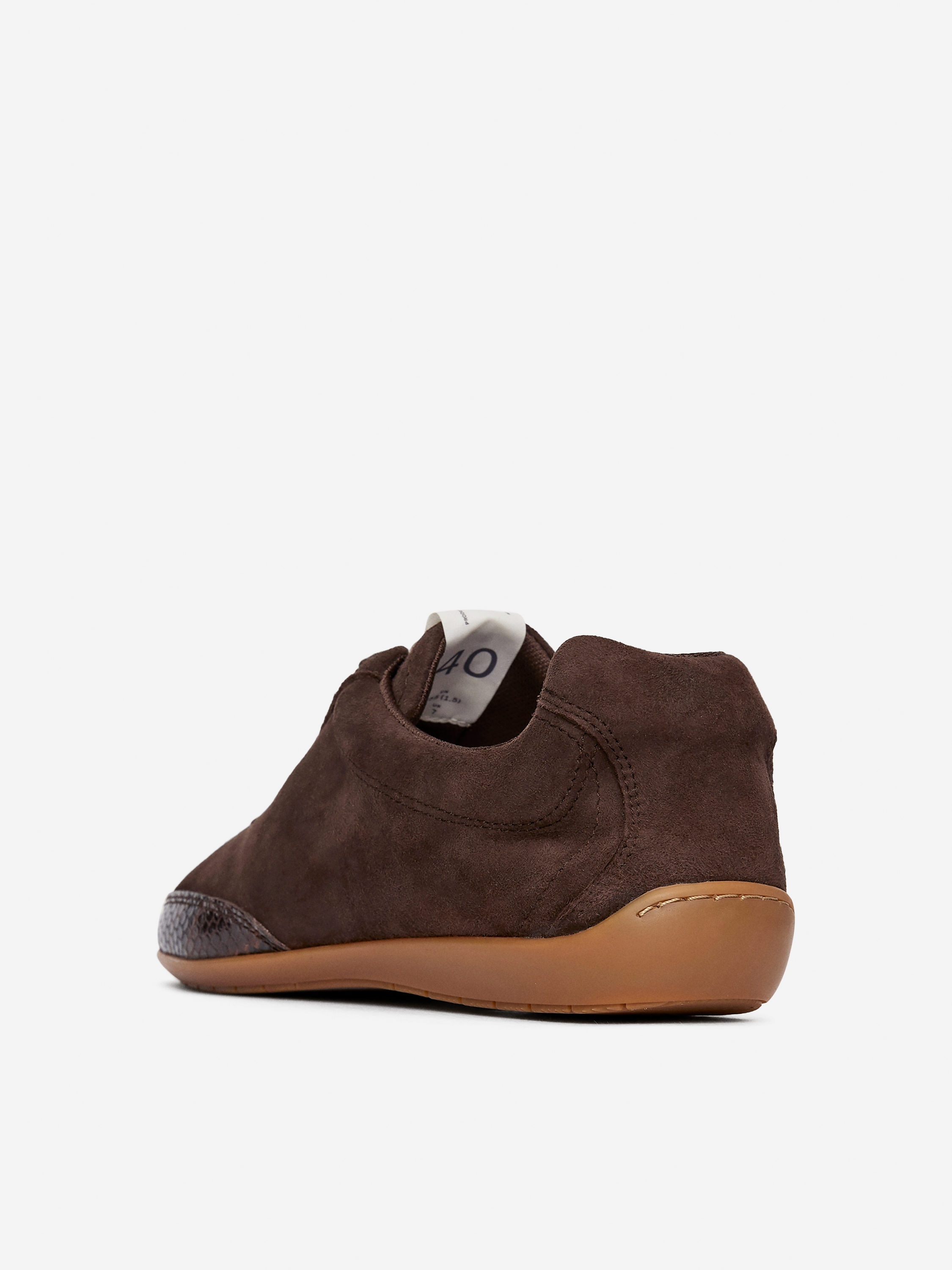 Suede Trainers - Dark Brown - Women - StillMedia/DescriptiveStillLife - 4