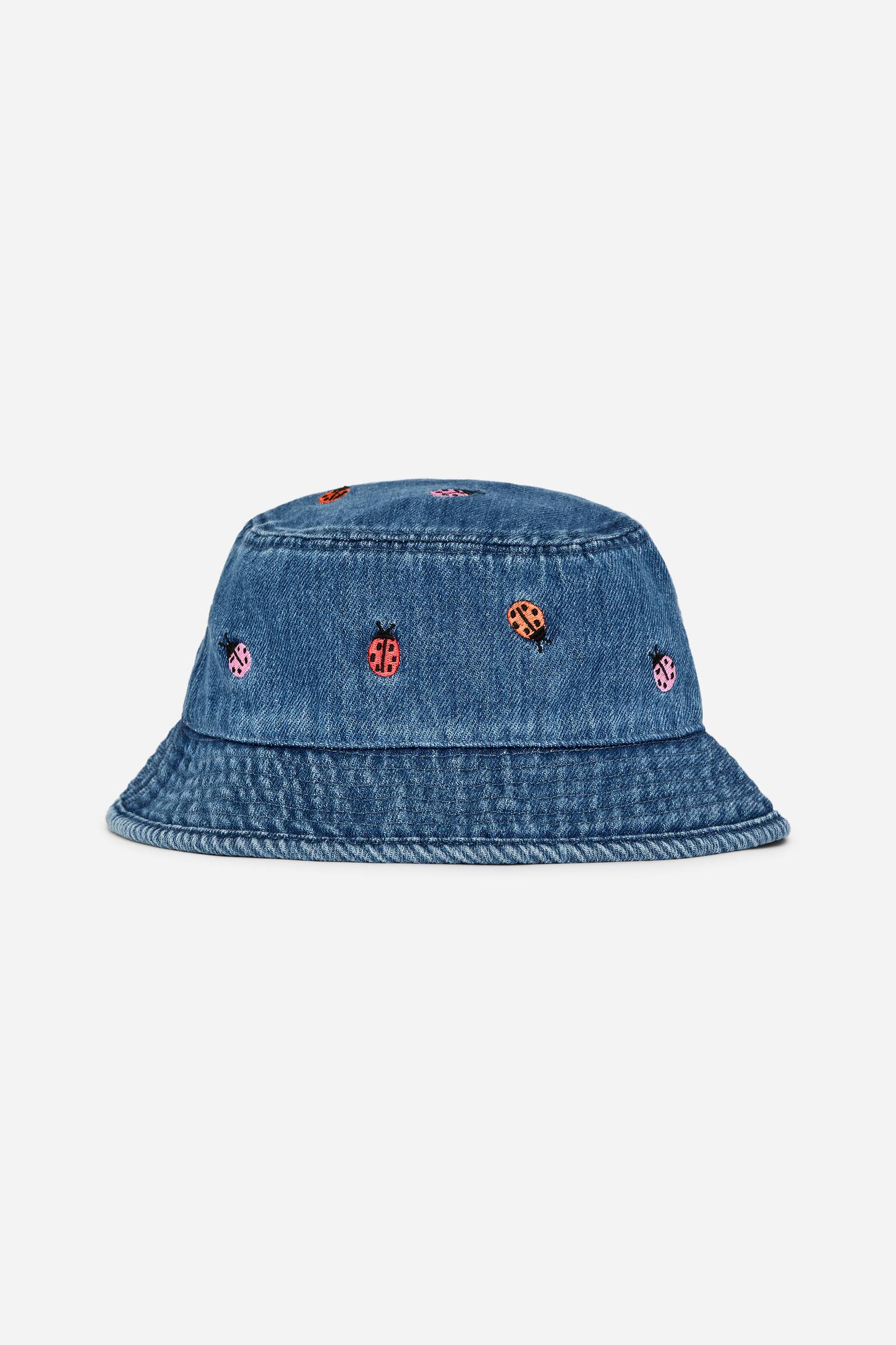 Gorro de pescador bordado - Azul
