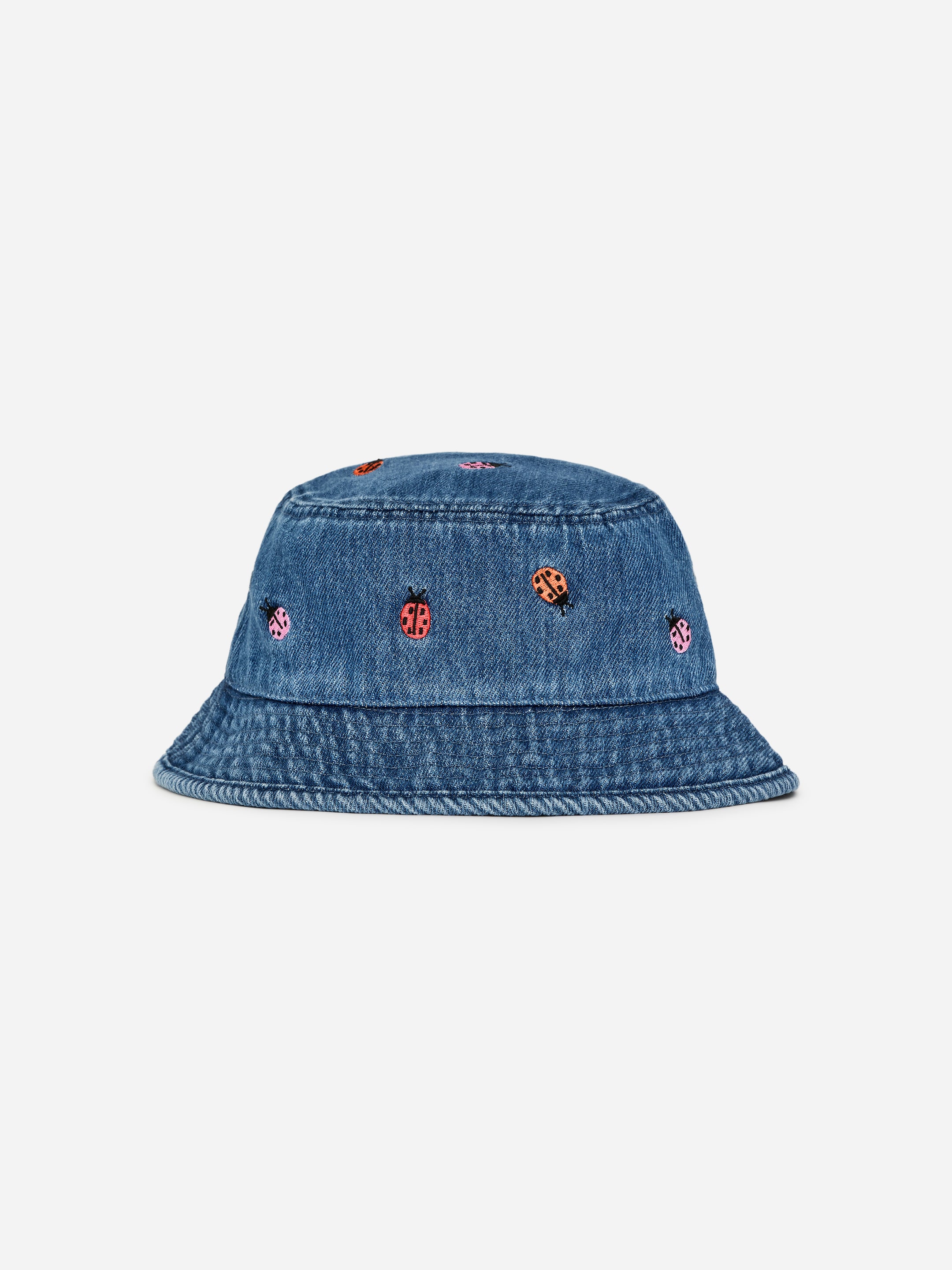 Embroidered Bucket Hat-#3d5d7f-18448