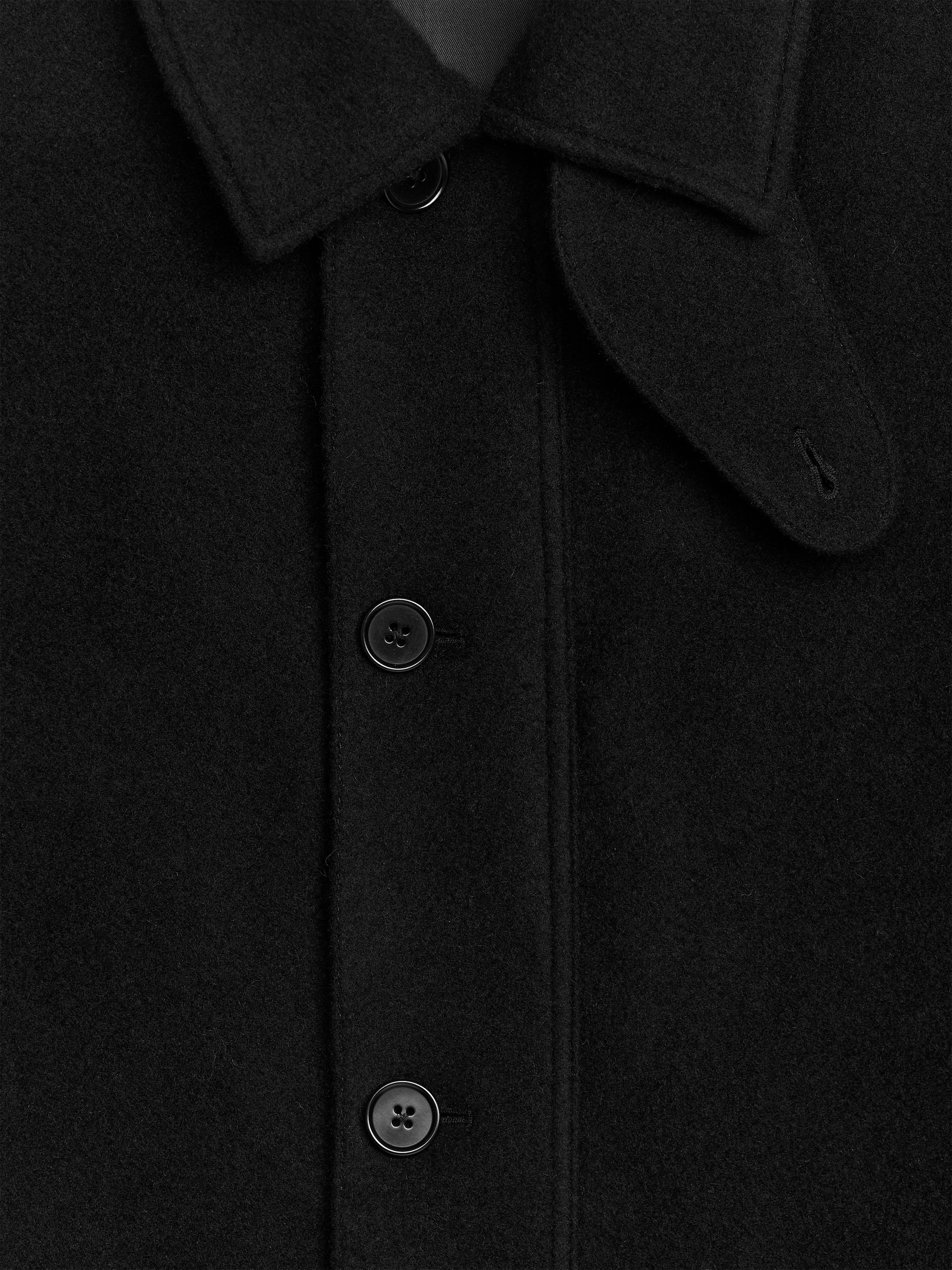 View larger image: Boxy Wool-Blend Jacket - Black - Men | H&M GB 4