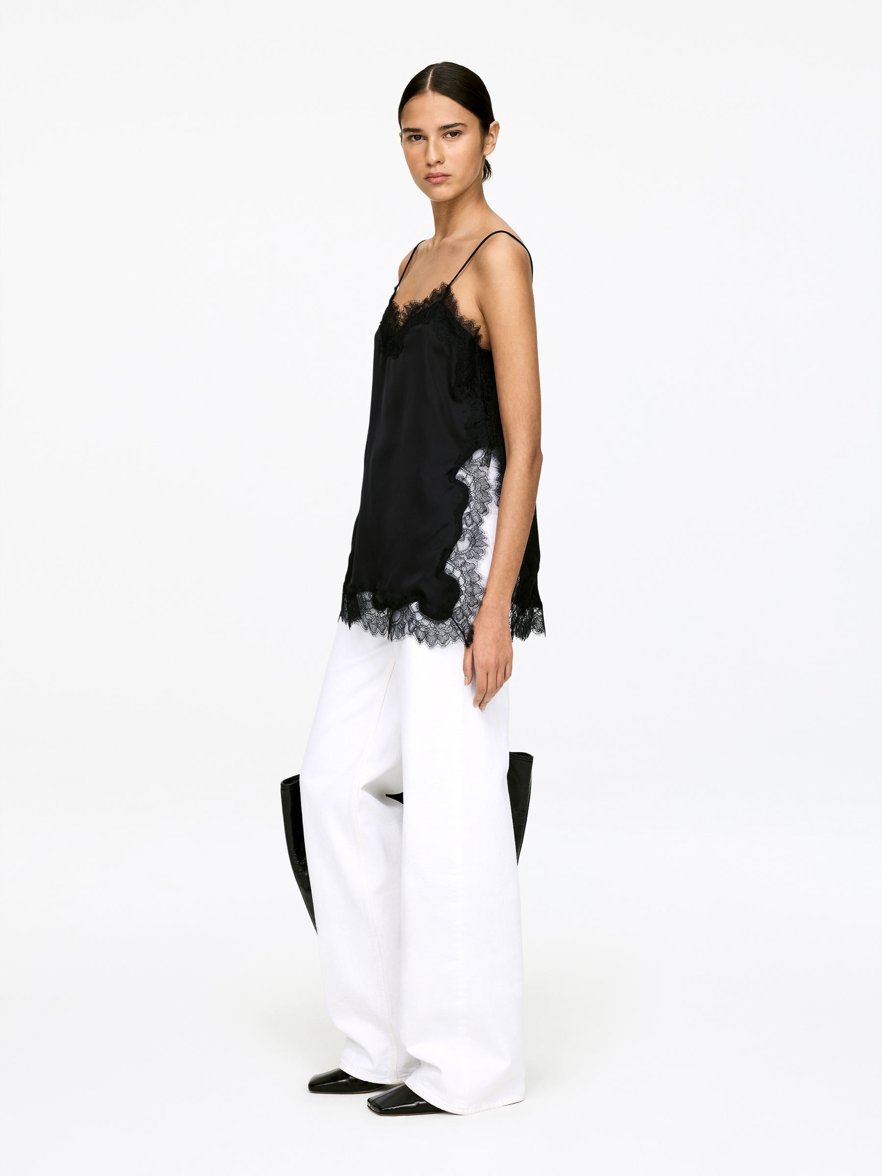 Haut à bretelles avec dentelle - Noir - Regular fit - Femme - StillMedia/Lookbook - 3