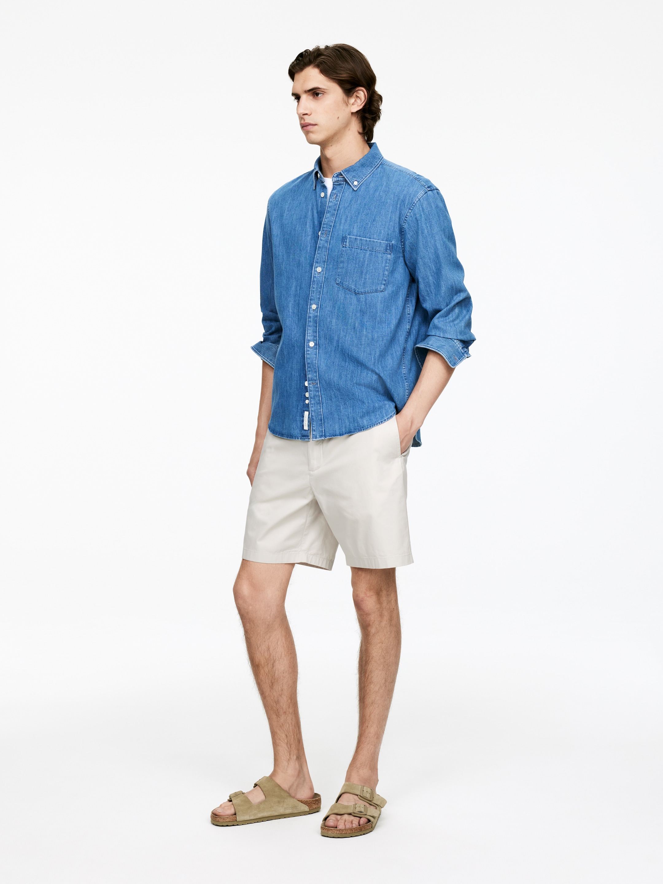 Zobacz większy obraz: Cotton Shorts - Jasny beż - ON | H&M PL 2