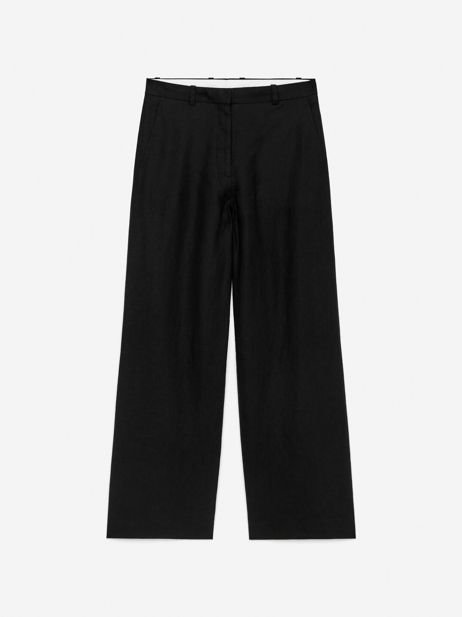 Pantaloni in lino - Nero/Verde