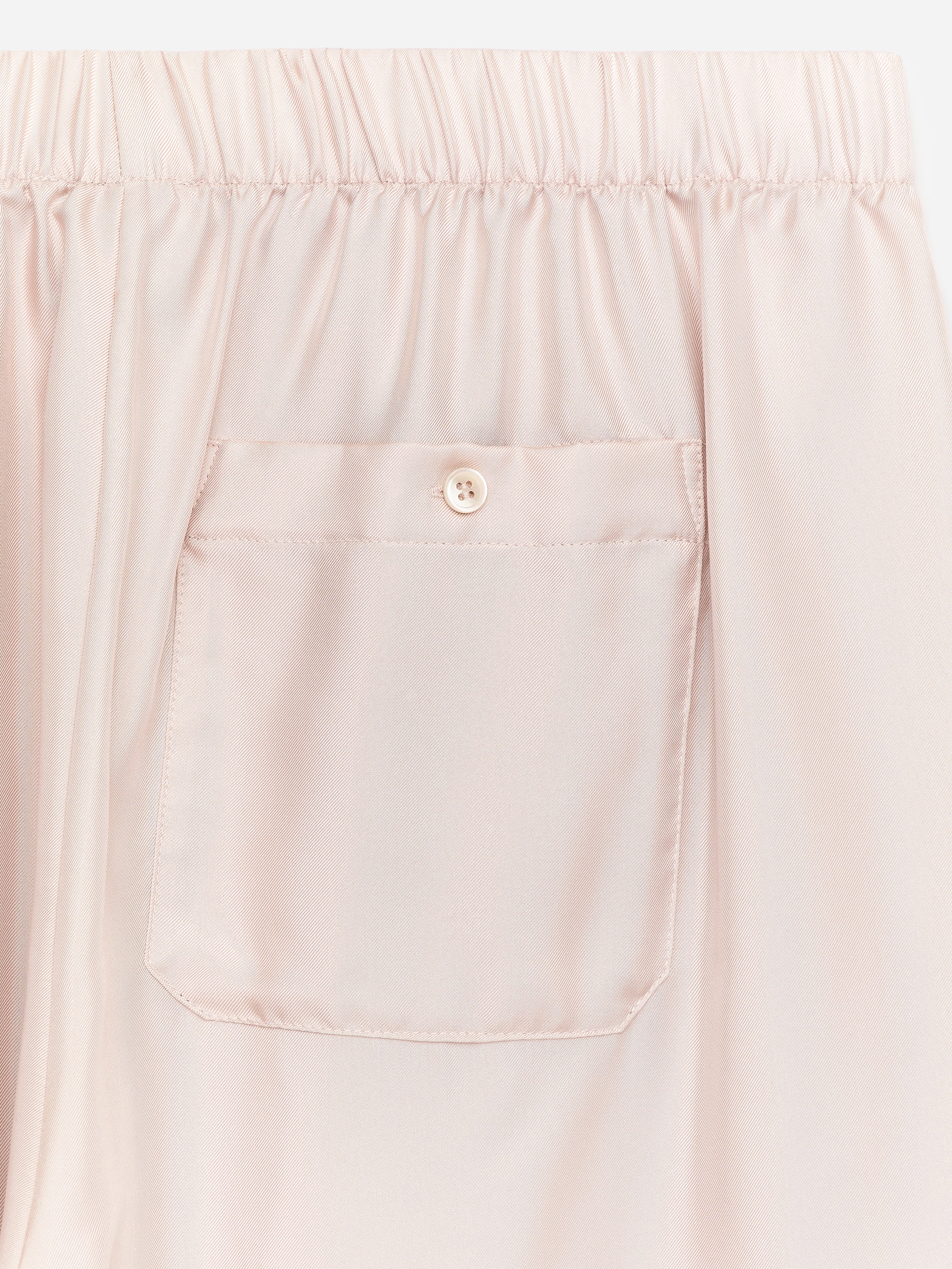 Pantaloni in twill di seta - Beige chiaro - Regular fit - Women - StillMedia/DescriptiveDetail - 1