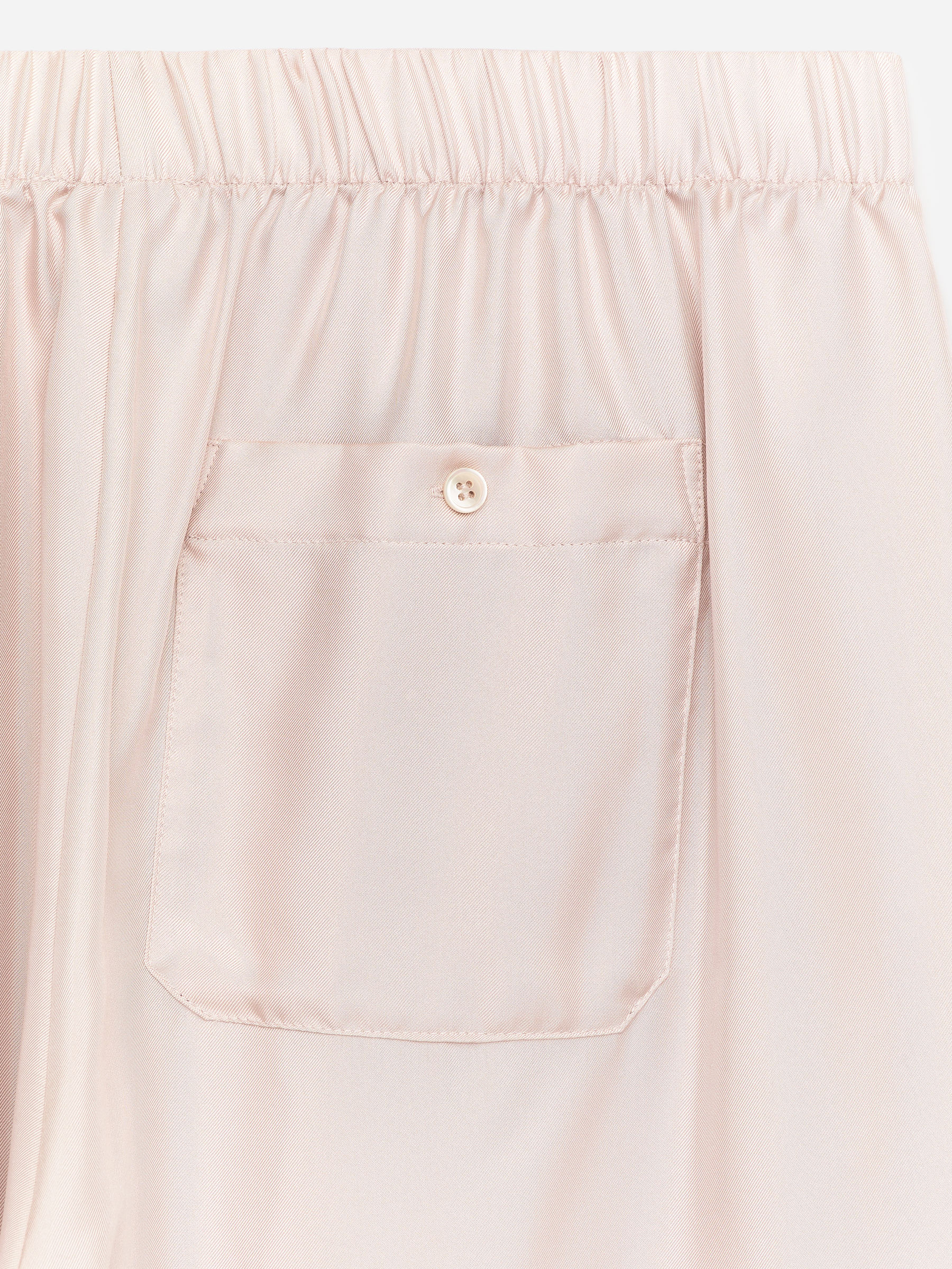 Spodnie z jedwabnego diagonalu - Jasny beż - Fason normalny - Women - StillMedia/DescriptiveDetail - 1