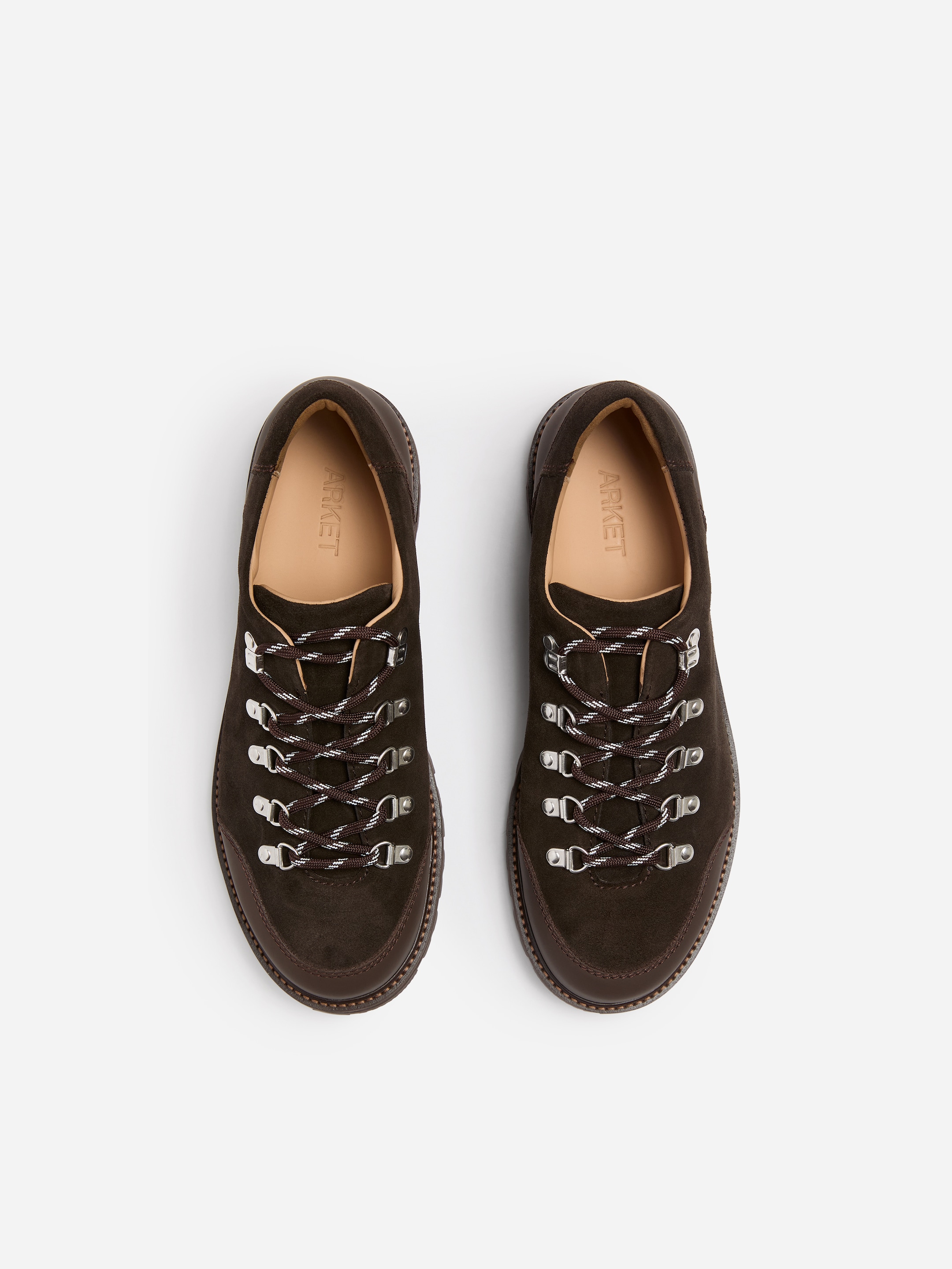 Suede Hiker Shoes - Marron - men - StillMedia/DescriptiveStillLife - 1