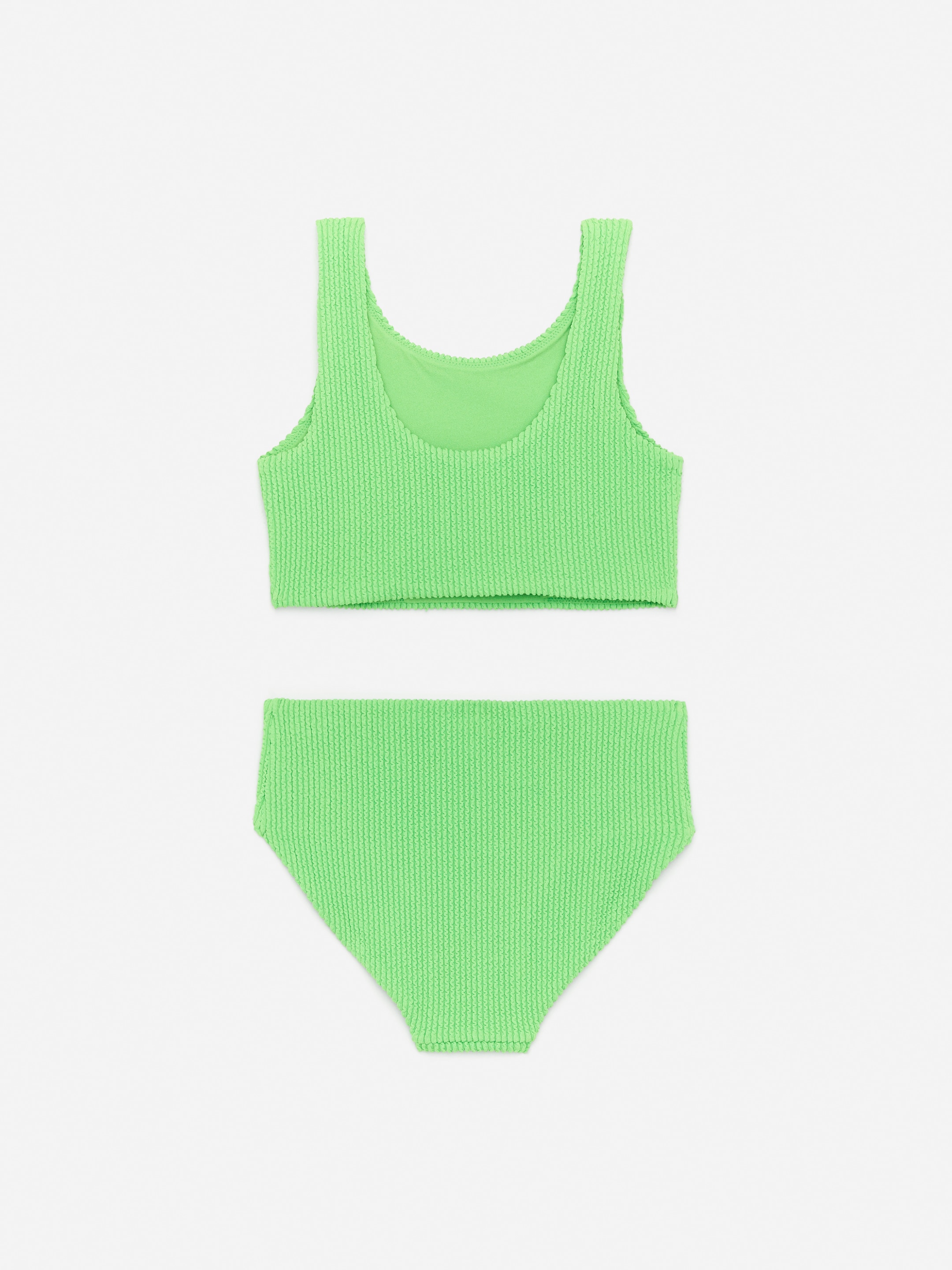 Bikini aus Seersucker - Leuchtendes Grün - Regular Fit - Kinder - StillMedia/DescriptiveStillLife - 3