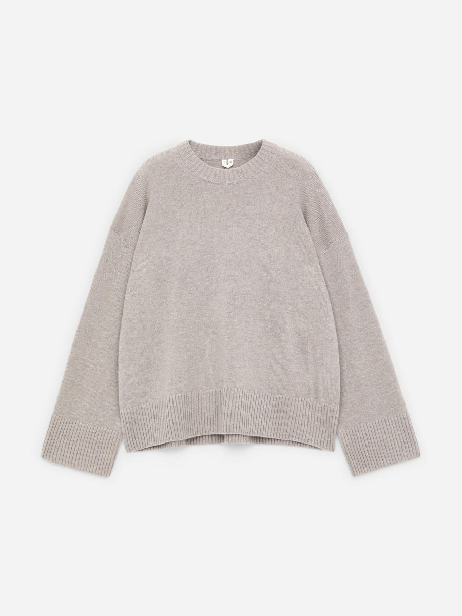 ARKET Women's  Oversized Pure Cashmere Jumper​ Beige,  size S