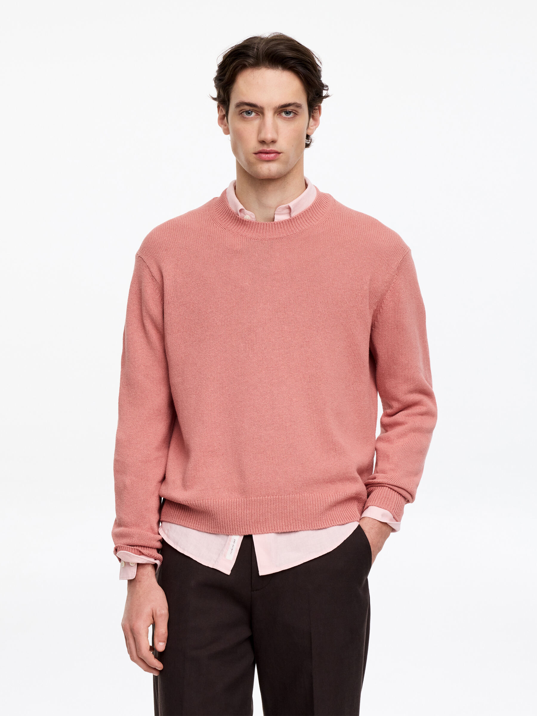 Linen Cotton Jumper-#A97872-18756