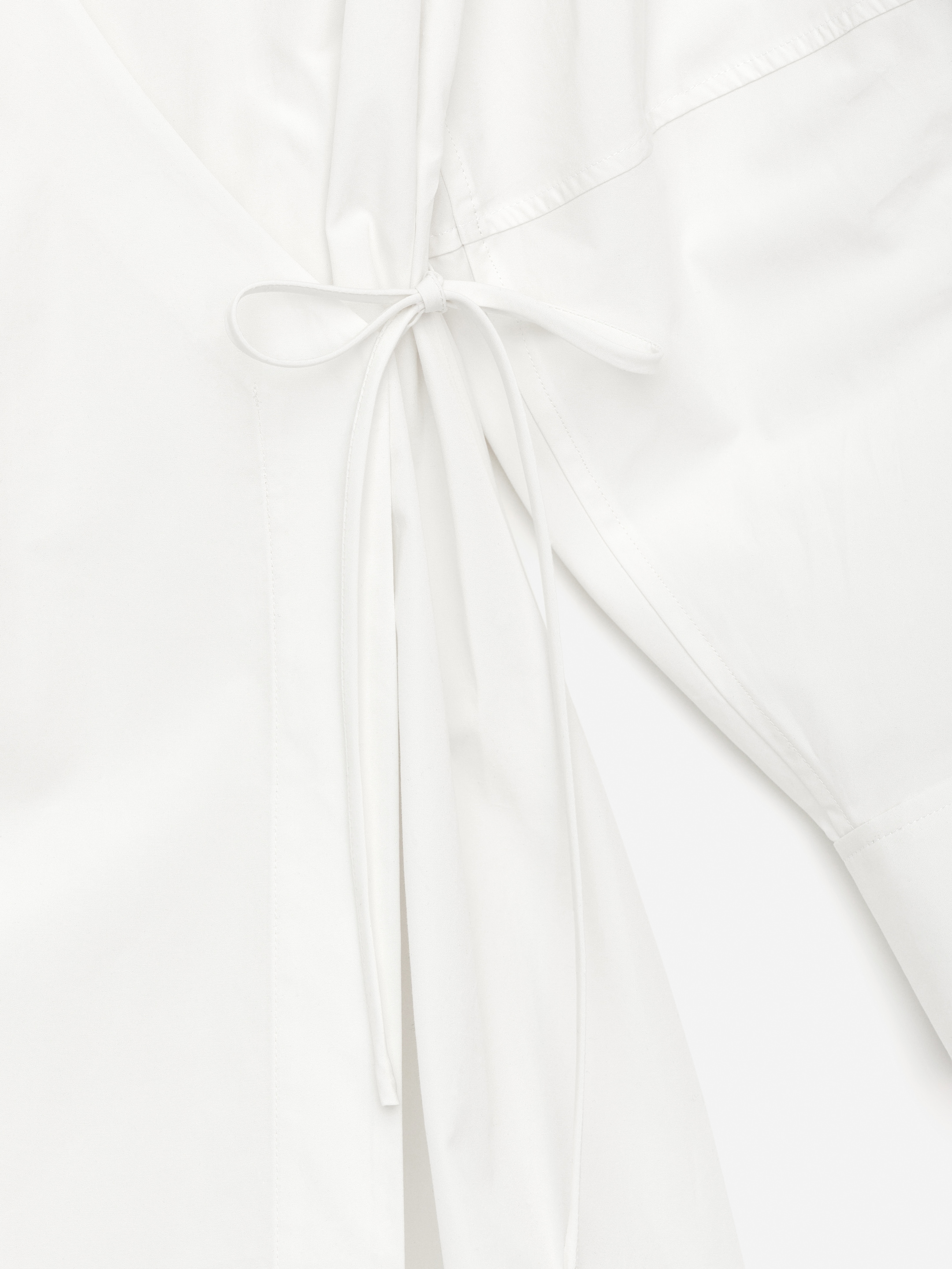 Cotton Wrap Dress - White - Regular fit - Women - StillMedia/DescriptiveDetail - 1